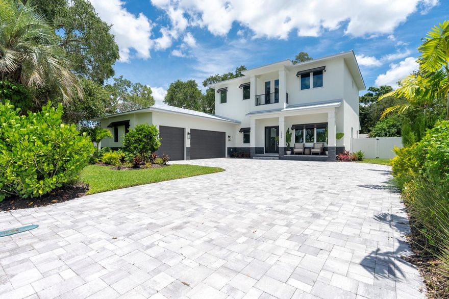 ** Seller Financing Options Available** Introducing an exquisite new construction home nestled in the heart of Sarasota. Developed by M&J Pham Development, this stunning residence offers an unparalleled combination of luxurious comfort and unbeatable location. As you enter this dazzling property, you will be greeted by an open and spacious floor plan that features high ceilings, natural light, and high quality finishes throughout. The home features a modern and elegant kitchen with top-of-the-line Viking appliances, quartz countertops, and custom cabinetry. Two patios with an outdoor kitchen and additional island seamlessly blend indoor and outdoor living with meticulously planned landscaping and pool area. The master bedroom of this gorgeous home is a true sanctuary, offering a plush and peaceful retreat after a long day. It boasts an ample layout with plenty of room, and large windows to let in unrestricted natural light, providing a bright and airy feel that's perfect for relaxation. The room also features a generously sized walk-in closet with abundant space for storage and organization as well as a private terrace for you to easily enjoy the outdoor scenery. The master bathroom is equally impressive, featuring a soaking tub and a separate shower that's great for unwinding after a long day. The opulent finishes and high-end materials used throughout the space add to the lavish feel of this spectacular master suite, making it the best place to recharge and rejuvenate. As you ascend the grand staircase to the upper level of the lavish estate, you are met with a breathtaking sight of three cozy bedrooms. Each of the three bedrooms are spacious, and private, with its own bathroom. This setup is perfect for families or groups of friends looking to stay together in comfort and convenience. Situated between Siesta Key and Downtown Sarasota, you will have easy access to some of the best beaches, restaurants, and shopping that Sarasota has to offer. Whether you are looking for a day at the beach, a night out on the town, or nice quiet evening at home, this has everything you need.