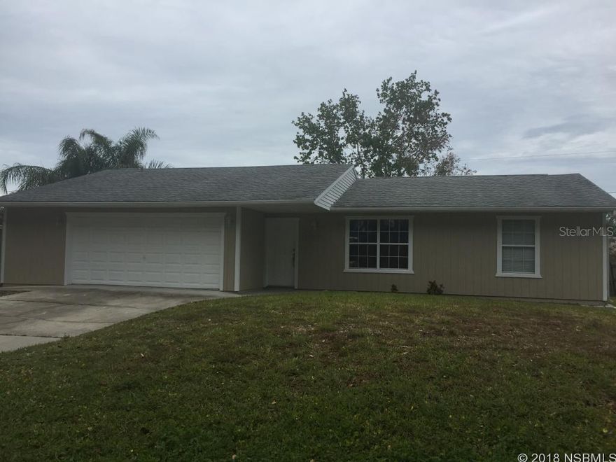 Great Family Home On a Quiet Street. Close to schools, beaches and quick access to I-95.  Great for a growing family with large rooms and a split floor plan. This home has a Large back yard with plenty of room for a pool. Easy to View. ;Water: City