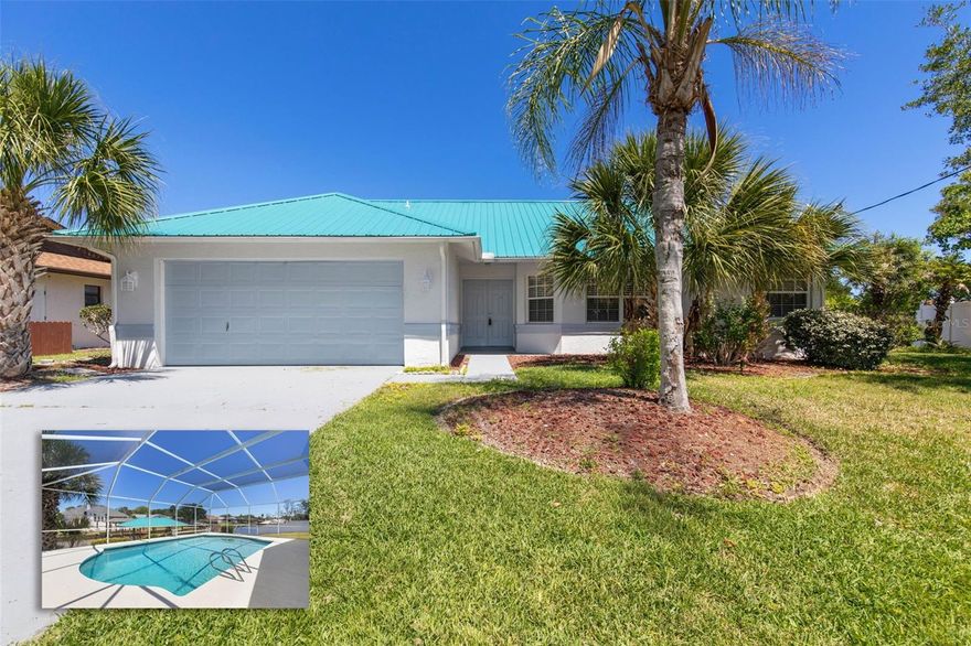 This Lovely House on a cul-de-sac has 2 primary bedrooms. Each has it's own bathroom including Dual sink Vanities, Garden Tubs, stand alone showers and walk in closets. The open floor plan featuring a Galley style kitchen with it's ample cabinet space, built in pantry, French door refrigerator, Large island with deep stainless steel sink, dishwasher, built in microwave and dual oven with convection is a cooks dream come true covered in a multicolored Granite. The Dining/Living area has it's own custom storage and buffet cabinet with glass doors. The back wall of the house opens onto the screened pool deck by two sets of Large sliding doors, and past that is the covered dock with Boat Lift and the canal.