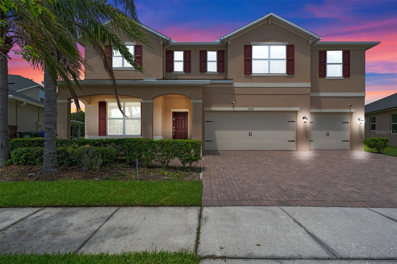 Luxury Living with Water Views, Solar Efficiency, and Prime Location!
Welcome to this stunning 5-bedroom, 4-bathroom estate with a 3-car garage, offering over 3,500 sq ft of beautifully designed living space. Ideally located just minutes from Central Florida’s world-renowned Attractions, yet nestled in a quiet, private enclave, this home provides the best of both worlds—vibrant access and peaceful retreat.
Move-in Ready with Major Upgrades: A brand-new roof (August 2025) and fully paid-off solar panels bring you peace of mind and energy savings from day one.
Step into the expansive backyard and enjoy serene water views from your fully fenced yard—complete with elegant wrought iron fencing that blends safety and style without blocking the picturesque pond. Whether you're watching the sunset or entertaining under the covered patio (already stubbed for a future summer kitchen), this outdoor oasis is built for relaxation and memory-making.
Inside, the main floor features refined touches throughout: a formal dining room with a Butler’s Pantry, and a chef’s kitchen equipped with granite countertops, double ovens, an island breakfast bar, and a walk-in pantry—a dream for home cooks and entertainers alike. The open-concept layout seamlessly connects the kitchen, dining area, and spacious family room, all overlooking the water for tranquil everyday living.
Need flexibility? The downstairs ensuite bedroom with walk-in closet is perfect as a private guest suite, home office, or multigenerational space.
Upstairs, escape to your oversized primary suite, featuring dual walk-in closets, split vanities, a garden tub, and a frameless glass shower with a rainfall head. The large bonus loft offers endless possibilities—media room, playroom, or home gym—while three additional bedrooms are perfectly arranged with a convenient Jack-and-Jill bath and a private ensuite.
Additional features include a practical drop zone off the 2-car garage and an upstairs laundry room for added convenience. All of this in a desirable community with a resort-style pool and playground.
This is more than a home—it’s a lifestyle. Don’t miss your chance to own this rare combination of space, efficiency, luxury, and location. Schedule your private showing today and prepare to fall in love.