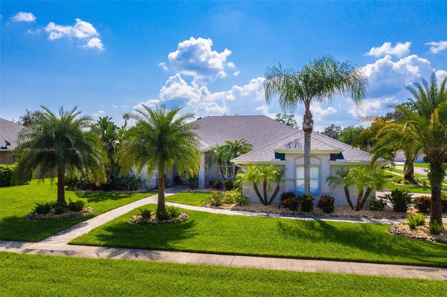 4 Bedroom Spacious Beautiful Pool Home on a Corner lot in the Desirable Sanctuary on Spruce Creek. Elegant is the only way to describe this tremendous home. Incredible Features and Upgrades: 2017 Roof, 2014 AC, Salt Pool, Solar Panels, Gas Fire Pit, Privacy Fence, Tile Throughout, Crown Molding, Pavers on Driveway, Lanai, Sidewalk, Pool. Professionally Landscaped, Lighting Upgrades, Appliance Upgrades........The List is Endless ;Water: City