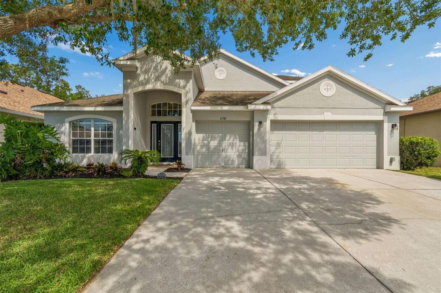 BRAND NEW ROOF WITH WARRANTY IN YOUR NAME!

Spacious 5-bedroom, 4-bath home offering 3,396 square feet under air in the Oak Creek community of Wesley Chapel. With a flexible layout that includes an extended loft, den with double doors, and multiple living areas, this home is designed to handle both everyday living and larger households with ease. The 3-car garage provides ample storage and functionality that is hard to find at this price point.

The home offers an expansive and well-designed layout with generous living spaces, tall ceilings, and a flexible floor plan that comfortably accommodates both everyday living and entertaining. With almost 3,400 square feet under air, the scale and functionality stand out immediately. When compared to nearby options, the value becomes clear—this home delivers significantly more space and usability at a competitive price per square foot, making it a compelling choice for buyers looking to maximize both size and long-term value.

Step outside to a covered lanai overlooking a private conservation view with no rear neighbors. The backyard features a plunge pool, perfect for cooling off and enjoying the outdoor space.

Positioned in a growing area, this home stands out for its size, lot privacy, and overall value. A solid option for buyers looking to maximize square footage, garage space, and long-term potential in today’s market. Schedule your tour today!

Roof: New When purchased  |  A/C Lower floor: 2024, upstairs 2007  |  Water heater: 2025  |  Kitchen Reverse Osmosis and water softener