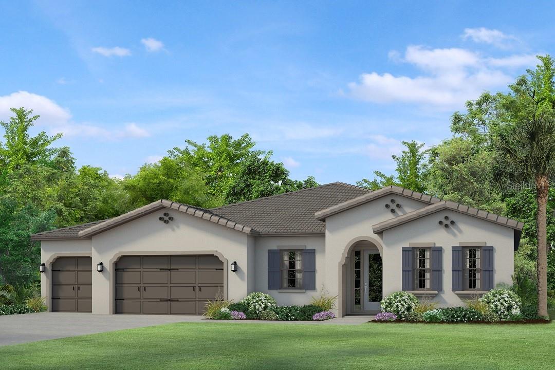 Under Construction. This single-story home optimizes space for a luxury experience. The flex room adapts to a family’s needs while the nearby dining room is an additional entertaining space. Down the hall, the family room shares an open design with the stylish kitchen and nook, leading to a lanai. The adjacent owner’s suite features a spa-like private bathroom. Tarramor is a gated masterplan community with new luxury homes for sale in Odessa, FL. Homeowners and their families can make a splash at the resort-style onsite swimming pool, enjoy time with friends at the expansive clubhouse, or stay active at the state-of-the-art fitness center. The local area boasts several schools along with recreational activities at parks and hiking trails, while being about a 30-minute drive to everything Tampa has to offer. Interior photos are different from the actual model disclosed being built.