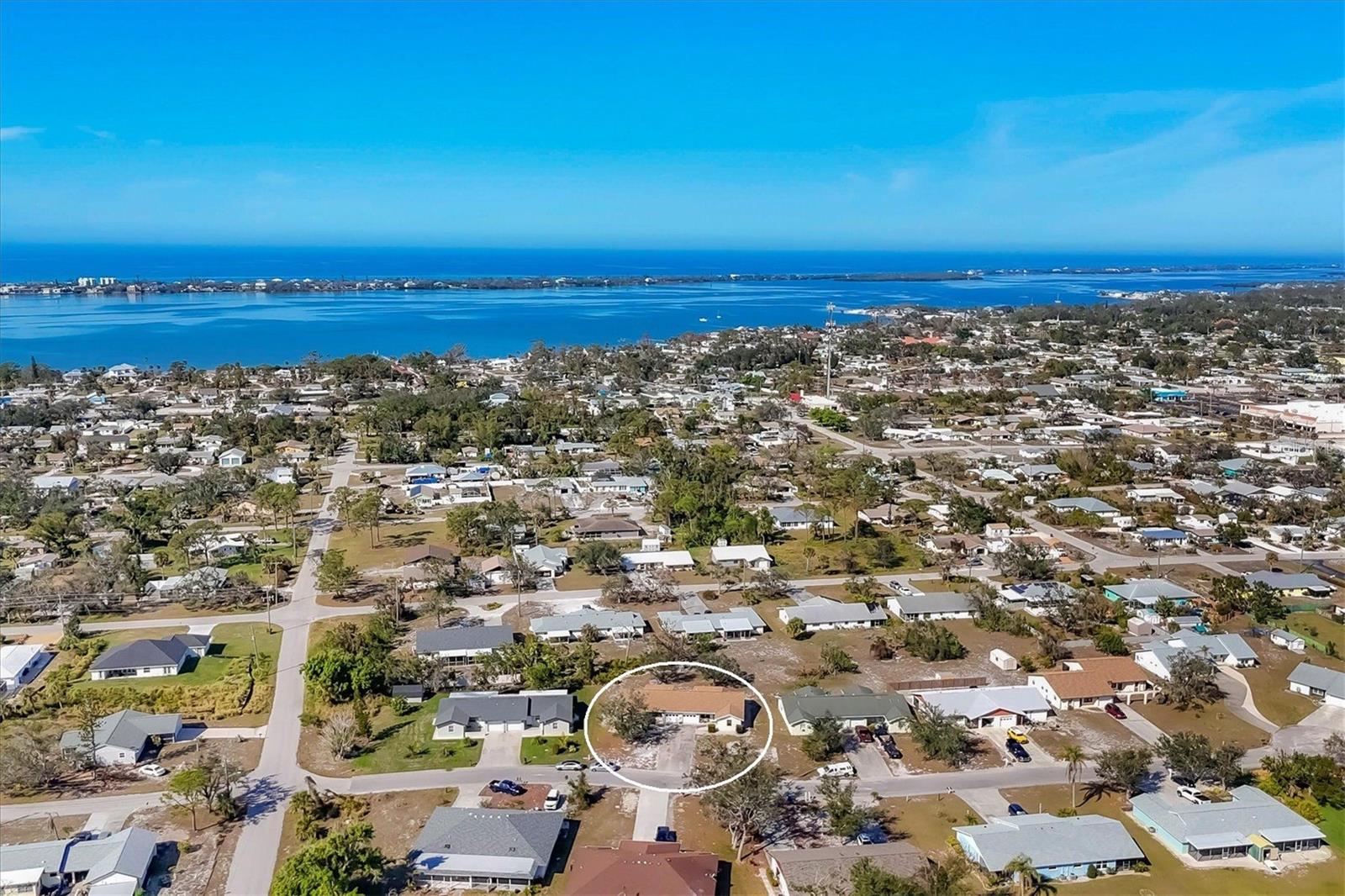 Investors will immediately recognize the value of this duplex, located in the heart of Englewood, in the X flood zone, and less than 3 miles to the beach. Each unit features two bedrooms, two bathrooms, inside laundry, tile flooring throughout, an ensuite master with a walk-in shower, a guest bathroom with a shower/tub combo, sliding doors leading to a screened lanai overlooking a large backyard, and a one-car garage. Live in one unit and rent the other, use one for family, or lease both to maximize your investment. Centrally located near restaurants, shopping, boat ramps, parks, tennis, pickleball, and golf. One unit is leased until September 2025. Don’t miss this opportunity, contact us today to schedule your private showing.