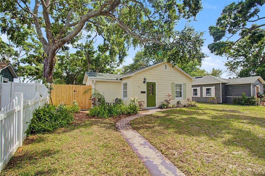 Inside this charming and updated St. Petersburg bungalow cottage, you’ll immediately notice how bright, fresh, and thoughtfully cared for it feels. With 740 sq ft of living space plus an additional climate controlled utility area at the back of the home, the layout lives larger than expected and offers approximately 840 sq ft of total usable space.
Every inch has been carefully remodeled and maintained, creating a home that feels clean, comfortable, and move in ready without losing its charm. The natural light, updated finishes, new LVP flooring, and smart use of space make this an easy to love home in a central St. Pete location.
The kitchen and living room provide an open floor plan, giving the main living area a bright and connected feel. A true home office or flex room with a door offers private space for work, guests, storage, hobbies, or a reading nook. The bedrooms are connected by a full bathroom with updated tile shower, and the rear utility area includes a half bathroom for added function.
The fenced backyard gives you room for outdoor dining, gardening, pets, weekend projects, or simply enjoying a little Florida sunshine. Set in the established Central Oak Park neighborhood, this home offers a central St. Petersburg location between vibrant downtown St. Pete and the Gulf beaches, with Central Avenue, the Grand Central District, Pinellas Trail access, the SunRunner route just a few blocks away, several nearby parks, local restaurants, coffee shops, groceries, and neighborhood favorites close by.
If you’ve been looking for a bright, updated St. Petersburg home that makes smart use of every square foot and keeps you close to the best of St. Pete living, this one deserves a closer look. Schedule your private tour today.
RECENT UPDATES INCLUDE: ROOF 2021, SOLAR WATER PRE HEATER 2012, HARDIE BOARD SIDING 2024, NEW LVP FLOORING 2025, DISHWASHER 2025, SHOWER REMODEL WITH NEW TILE 2026, WOOD FENCE 2026.