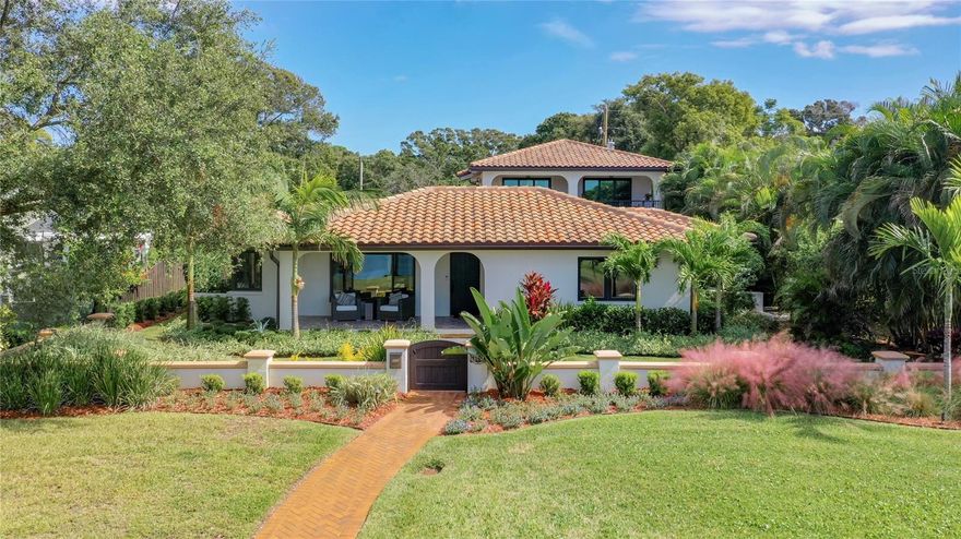 This magnificent FULLY remodeled Mediterranean-style estate offers the perfect blend of luxury, relaxation, and waterfront living. With two boat lifts (1 covered), a pristine pool with a jacuzzi, and a detached 3 car garage featuring a garage apartment, this property is a true paradise for those seeking a coastal lifestyle. The detached garage includes a charming apartment with stunning water views that is perfect for guests or as an income-generating rental. It offers a kitchen, living area, bedroom, and bathroom with a steam shower for added convenience. The main house features 3 bedrooms, 2 full baths and the master bedroom features 2 full walk in closets and a stand alone tub. The kitchen boasts brand new top of the line appliances and a custom wood block counter top. Step outside and experience the courtyard salt water pool and spa with full lights, travertine tile and water features all perfectly landscaped for privacy and seclusion. This waterfront gem is conveniently located within easy reach of local amenities, restaurants, and shops, yet it feels like a secluded and private retreat. The property's prime waterfront location offers easy access to boating and water sports and offers incredible sunset views. Don't miss the opportunity to experience the Mediterranean-inspired luxury and waterfront bliss that this exceptional property provides.