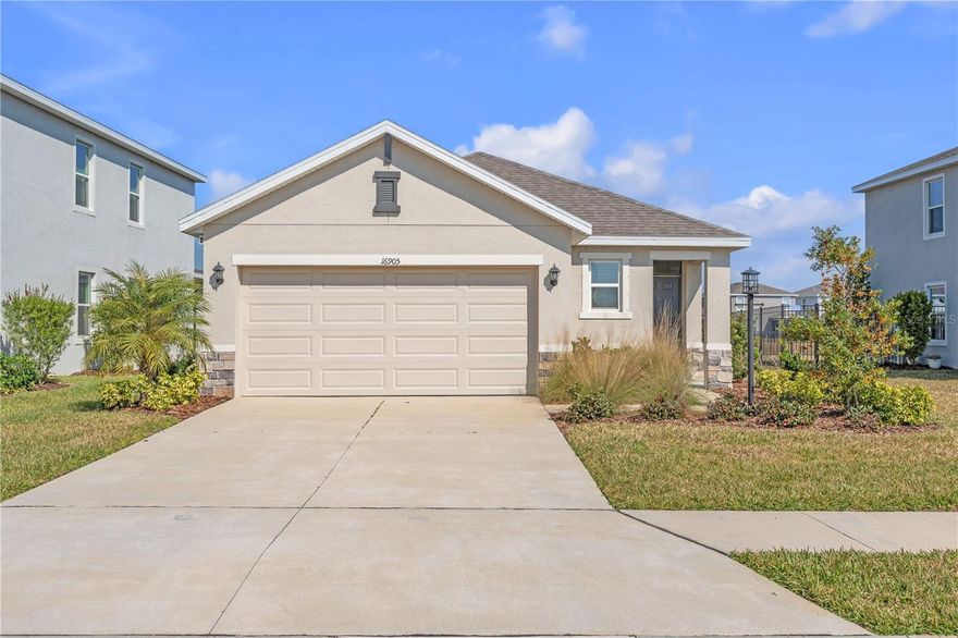 Why wait for a new build when you can move into absolute perfection right now? Welcome to 16905 Yard Spring Drive, an immaculately maintained home located in the highly sought-after, premier master-planned community of Star Farms at Lakewood Ranch.
This property features the Alexx floor plan by D.R. Horton—a spacious, brilliantly designed layout that is no longer being built in this community. This is your exclusive chance to own a rare piece of real estate that feels brand new, without the wait or the construction dust.
From the moment you step inside, the pride of ownership shines. Every corner of this residence is completely spotless with an abundance of natural light, and a seamless open-concept flow perfect for both lively entertaining and quiet family evenings. The modern kitchen, generous living spaces, and pristine bedrooms offer a turnkey lifestyle for the discerning buyer.

Living in Star Farms means gaining access to top-notch, resort-style amenities that make every day feel like a vacation. Enjoy:
* A stunning resort pool and cabanas
* The Star Farms Wellness Complex & fitness center
* Pickleball, tennis and bocce ball courts
* Clubhouse, pet park, and community trails

Situated in a prime Lakewood Ranch location, you are just minutes away from A-rated schools, world-class dining, upscale shopping, and Florida’s gulf beaches.
Don't let this one slip away—with a discontinued floor plan in flawless, move-in-ready condition, this home will not last long. Schedule your private tour today and experience luxury living at Star Farms!