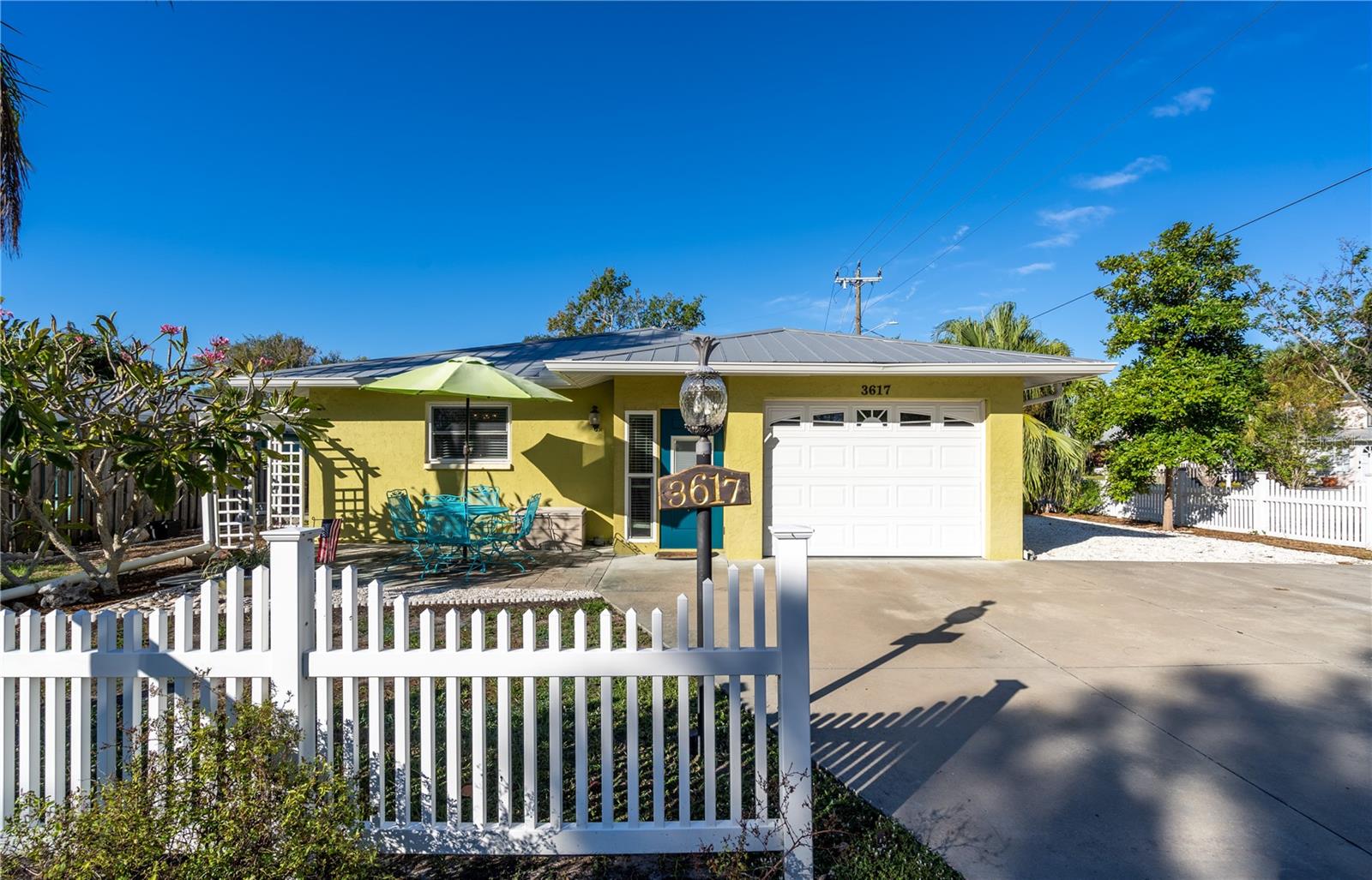 WEST OF THE TRAIL. OLD FLORIDA CHARM. AVAILABLE FOR SEASON 2026!! Turnkey furnished as is. Available now! 6 month minimum (taxes and short term utility fee may apply based on term) and up to a 12 month lease. This home is a 3 bed/3 bath with a back family/sunroom. 1 car garage. Most of the yard is fenced. Immaculate home in a prime area. King in primary. Queen bed in guest room and twin trundle bed in 3rd room. Minutes from the airport, downtown Sarasota, and area beaches. Tenant pays electric. All other utilities are included plus high speed internet. All PMI Sarasota tenants are enrolled in the Resident Benefits Package (RBP) which includes HVAC air filter delivery (for applicable properties), utility concierge service making utility connection a breeze during your move-in, our best-in-class resident rewards program, credit reporting, resident liability insurance (optional), and much more! More details upon application. Application Fee $65.00 for each adult Enjoy living in the Bayfront area and be a part of the best of the area. This is a non smoking property. Pets will be considered with pet fees.