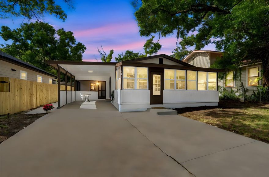 Welcome to this beautifully refreshed 3-bedroom, 2-bath home located in one of Tampa's most popular neighborhoods-Seminole Heights!
Step inside a freshly painted interior and a warm, inviting layout. The home features a versatile sunroom filled with natural light, perfect for a home office, playroom or creative space. The kitchen and living areas flow comfortably, making everyday living and entertaining a breeze. The home offers two full bathrooms, including one with a relaxing tub and another with a convenient walk-in shower. Enjoy the added convenience of an indoor laundry room and plenty of covered parking with a large carport. Step outside to your private retreat featuring a screened-in lanai with brand new screens and flooring, ideal for relaxing or hosting guests year-round. The property also boasts a large front yard with ample parking and a generous backyard complete with a grill area and storage shed-fantastic for outdoor living. Recent upgrades include interior and exterior paint (2026), updated patio (2026), Newer HVAC (2019), Roof (2016), newer water heater.
Situated in vibrant Seminole Heights, you are just minutes from popular breweries, top notch dining and countless parks nearby. Enjoy quick access to Zoo Tampa (5 minutes away), Downtown Tampa (short drive), I-275 (just minutes away), and Busch Gardens to name a few. This home offers the dual charm of convenience and modern upgrades. Don't miss your chance to own in one of Tampa's hottest areas. 
*NO HOA, NO FLOOD ZONE, Move in Ready! *Don't forget to tour the house via our virtual walk through link!