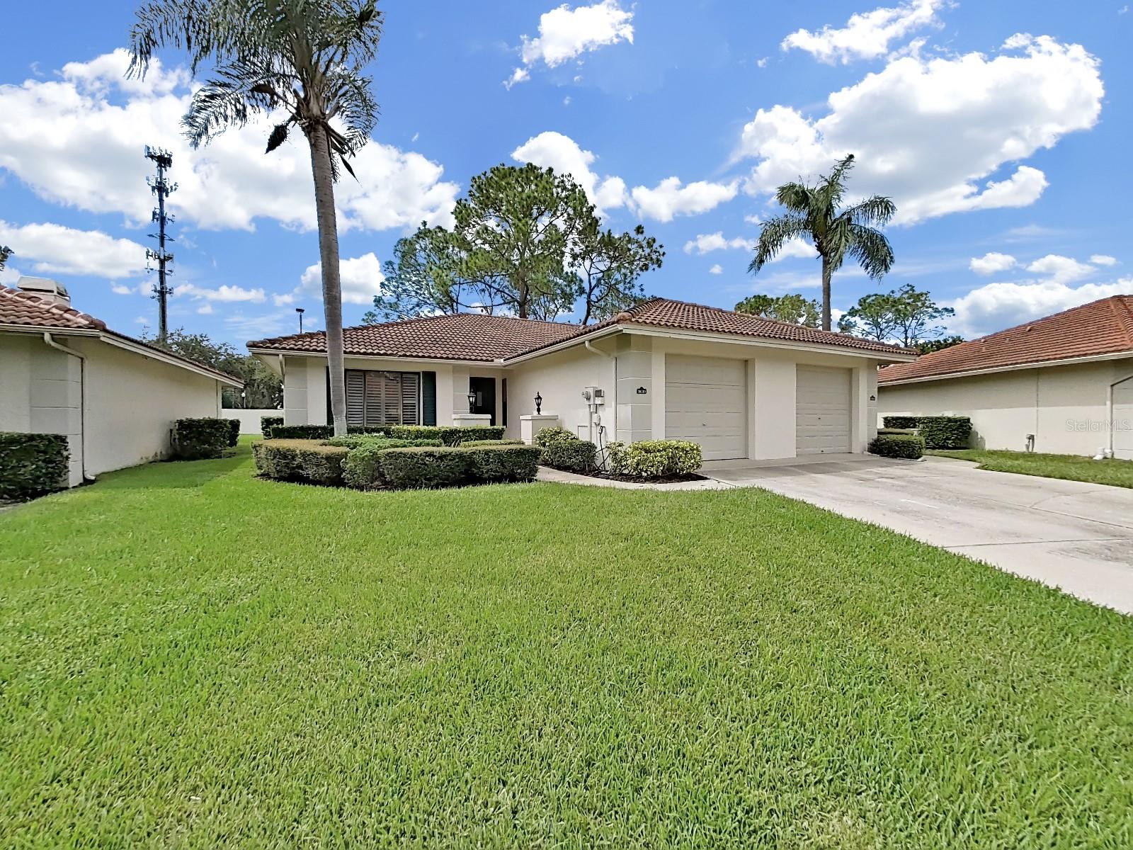 Live your Best Life in this Comfortable, Low maintenance Home in Pebble Creeks Lakeview Villas, One Story Home,2Bed/2Bath w/1 Car Garage, & Screened Patio, Very Open Floorplan has Updated white Kitchen with Granite Counters, SS Appliances,and additional cabinetry for plenty of Kitchen storage, Shutters in both bedroom windows, Tile thru out the main Living Areas, Both Bedrooms have Luxury Vinyl floors, & updated Baths, Primary Bedroom has large walk in closet with closet System, Primary Bath includes quartz counters, Painted Custom sink,Glass shower doors, Bath 2 includes copper sink, , full size Tub, framed Mirror, Tucked away in the Hall Closet is an office that can be converted back to a closet, Included in your monthly maintenance is Cable TV, Newer Tile Roof and Exterior Paint, grounds Maintenance, Walk across the Street to supermarket, restaurants,shopping , close to Wiregrass Mall, BJs, Home Depot,