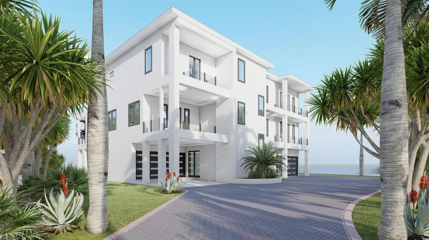 One or more photo(s) has been virtually staged. Under Construction. Unobstructed Panoramic Views of the Gulf through over 600 S.F. of West Facing Glass Awaits! However, the Window of Opportunity to make this house into YOUR HOME is closing quickly: This house is being offered AS IT IS TODAY and is actively under construction so as progress occurs the sale acquisition will be increasing.  A Private Gated Driveway lined with Gorgeous Mature Florida Royal Palms leads you into the property.  A boat lift plus a 40' floating concrete dock are on the side of the property thus allowing for incredibly easy boating access WITHOUT Obstructing the Western Views over the Gulf.  Relax in your 2nd level swimming pool to enjoy the sun setting over the Gulf.  Serious inquires only please. Some photos have been virtually rendered.