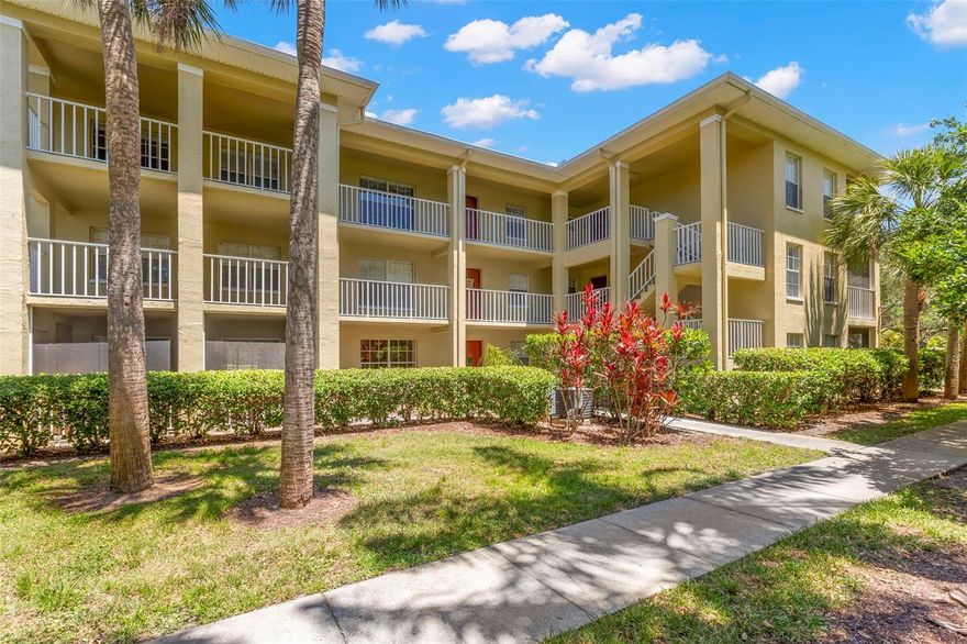 Step into easy Florida living with this charming first-floor 1-bedroom, 1-bath condo in the desirable Meadowlake community of Palm Harbor. Whether you're looking for a smart investment opportunity (6-month minimum rentals allowed) or a place to call your own, this property offers flexibility and comfort. The low monthly HOA fee covers exterior maintenance, grounds upkeep, trash service, and pool maintenance. Inside, you’ll find an open and inviting living and dining space filled with natural light. Luxury vinyl flooring runs throughout, offering both style and low-maintenance living. The spacious living room flows seamlessly into the dining area, highlighted by a modern hanging light fixture. The kitchen is well-equipped with ample cabinetry, a double stainless steel sink, dishwasher, microwave, range, and refrigerator—everything you need for everyday convenience. Down the hall, you’ll find a full-size washer and dryer neatly tucked into a closet. The bedroom offers a peaceful retreat, complete with sliding glass doors leading to your screened-in porch—perfect for enjoying Florida’s beautiful weather year-round. The full bathroom features a tub and shower combination, and there’s additional storage space in the hallway. Beyond your front door, the Meadowlake community offers an impressive array of amenities, including a pool, tennis court, playground, beach volleyball court, shuffleboard, covered pavilion with picnic tables and grills, and a scenic pond with a water feature. Located in the heart of Palm Harbor, you’ll enjoy convenient access to US Highway 19 and Tampa Road, putting shopping, dining, and entertainment just minutes away. Don’t miss your chance to own this well-located and versatile condo—schedule your showing today!