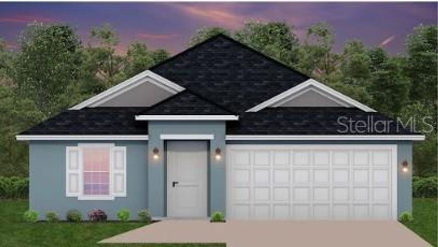 Under Construction. Take advantage of exceptional Adams Homes incentives, including only $1,000 down to secure your contract, closing costs paid with the preferred lender, and $10,000 in flex cash to buy down your interest rate, cover prepaids, or reduce the purchase price. Plus, enjoy peace of mind with a 10-year structural warranty. Step inside this beautiful new construction home in Arbor Park, where a bright, open-concept layout creates a seamless flow between the living, dining, and kitchen spaces. At the heart of the home, the kitchen features a large island with granite countertops, modern finishes, and ample cabinetry, making it the perfect space for both entertaining and everyday living. The private owner’s suite offers a spacious walk-in closet and a well-appointed bath with dual vanities, creating a relaxing retreat. Additional highlights include a generously sized laundry room and a covered lanai, ideal for enjoying Florida living year-round.