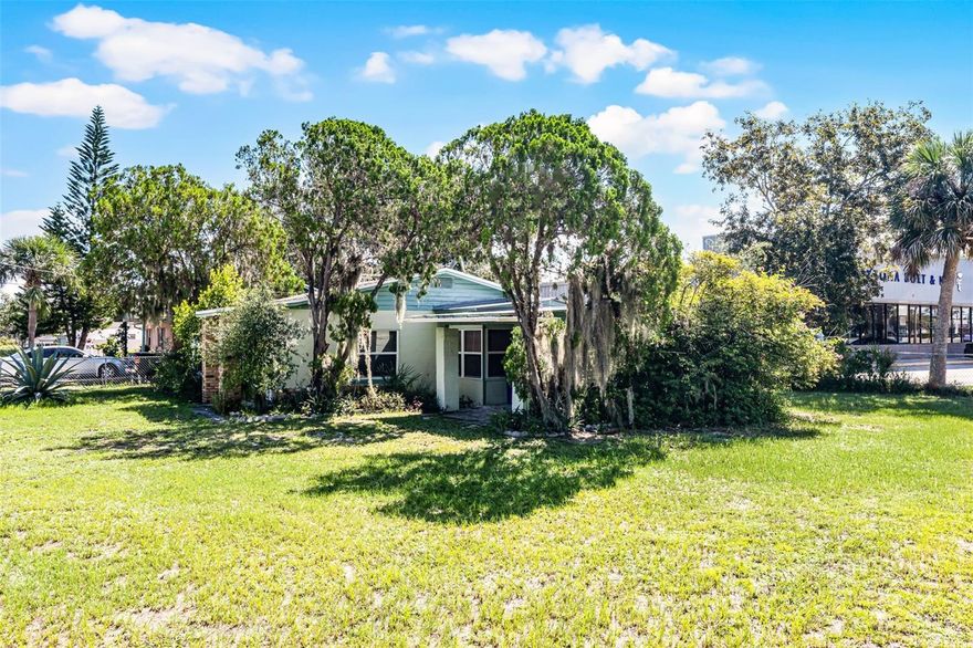Discover the ideal investment opportunity in Edgewater! This 2 bedroom, 1 bathroom home is just 1 block from the scenic Indian River and only ½ mile from Menard-May Park boat launch. Plus, New Smyrna Beach is a quick 13-minute drive away. Perfect for short-term rentals! Zoned Residential,Commercial, Mixed Use.This property sits on the corner of Ridgewood/Orange ave 2021 AC comes with a 12x10 Shed wired with electric.