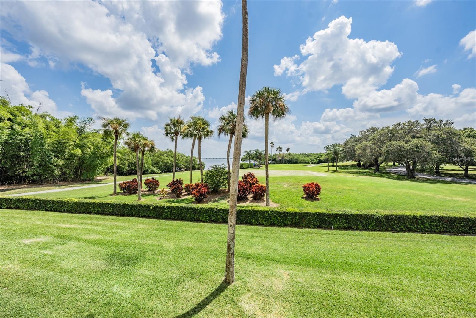 This beautifully updated two-bedroom, two-bath condo in the sought-after Cove Cay community offers the best of Florida living! From the moment you step through the front door, you’re greeted with a stunning view of the golf course and the sparkling waters of Tampa Bay. Relax on the spacious screened-in, tiled porch and enjoy the breezes while watching golfers on the green—it's the perfect spot for morning coffee or evening sunsets. The updated kitchen features white cabinetry, a stylish glass tile backsplash, stainless steel appliances (microwave and dishwasher 2021), ceramic tile flooring, and a raised ceiling with upgraded lighting and a ceiling fan. A newer hurricane-rated window is installed here to add peace of mind. The open living and dining area is finished with beautiful laminate flooring, continuing throughout the main living space. Both generously sized bedrooms feature new windows as well, bringing in lots of natural light.
The primary suite includes an updated vanity and a brand-new walk-in shower, while the guest bath is also tastefully updated. A dedicated 5x8 laundry room, located just across the hall, includes a washer, dryer, and extra storage space—exclusively for this unit. Assigned parking is just a short stroll from the building’s main entrance. Residents enjoy a renovated clubhouse with pool, spa, fitness room, library, and billiards, plus on-site management and 24-hour gated security. Cove Cay’s public 18-hole championship golf course and the Bayview Grille (open daily) offer extra lifestyle perks—all in a prime location close to Tampa, St. Pete, and both airports.
Welcome to paradise known as Cove Cay!