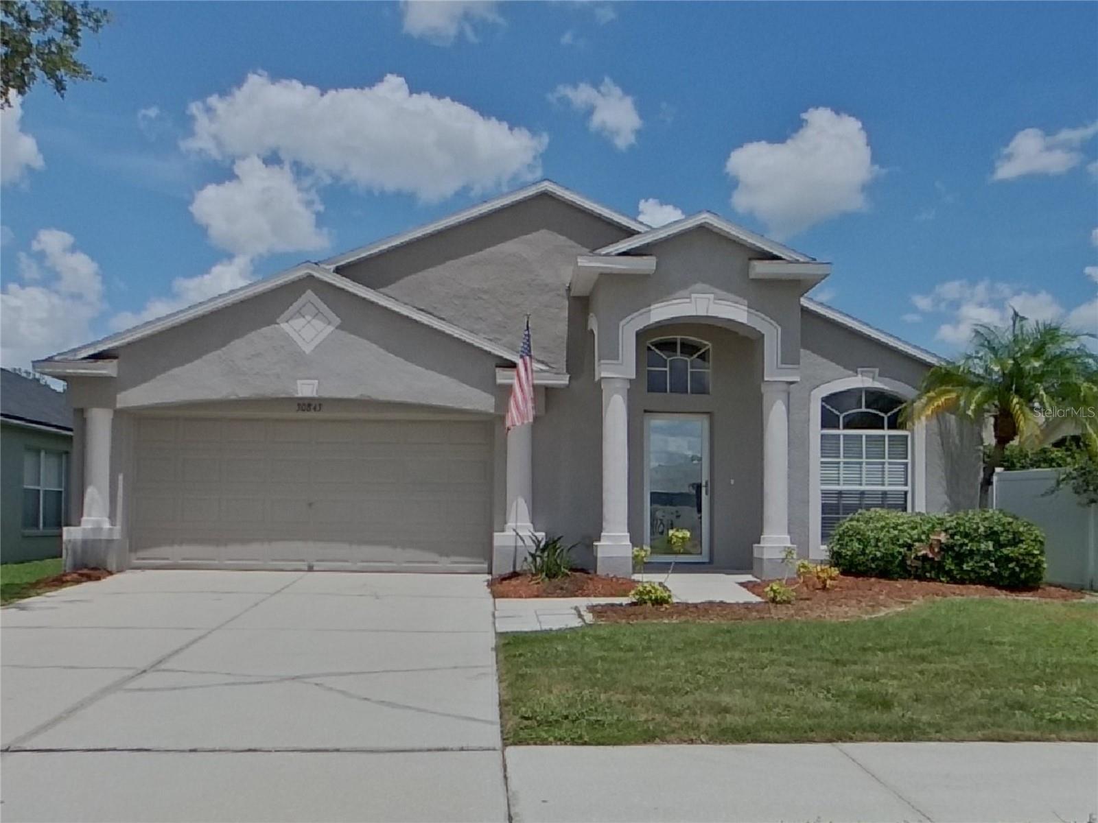 Take a look at this beautiful home, Clean and Move-In Ready, split plan featuring 3 bedrooms, 2 bathrooms, 2 car garage and approximately 1,440 heated square feet. Enjoy the freedom of a virtually maintenance free lifestyle while residing in a great community. Smart Home Tech - $21.95/mo; Washer/Dryer - $35/mo; High Speed Cable/Internet (if applicable by 3rd Party user) $55/mo; Renters insurance reqrd, Pool service (if applicable) is $150/mo, Septic System (if applicable)- $35/mo; Admin Fee - $150 after lease is generated. Applications are First Come First Serve basis. Possible Variable Rent Option – go to “Apply” on website and select Term for monthly rental options. This home is professionally managed and maintained by Owner. You deserve single family rental living at its best!
