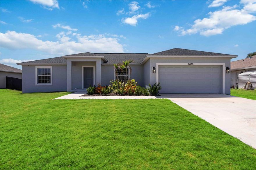 Welcome to your Florida retreat! This 3-bedroom, 2-bath home is ideally located in an X flood zone—NO FLOOD INSURANCE REQUIRED and offers the added benefit of NO HOA or CDD FEES, providing both peace of mind and long-term savings.
Gently used as a seasonal residence and lived in for less than one year, this home shows like new and is truly move-in ready. This popular Sunset Model features an open-concept layout. Step outside to your large screened lanai—perfect for enjoying your morning coffee or relaxing Florida evenings.
Enjoy a prime location less than 7 miles to the beach, making it easy to experience the best of the Florida lifestyle. Whether you're looking for a full-time home, seasonal escape, or investment opportunity, this one checks all the boxes.