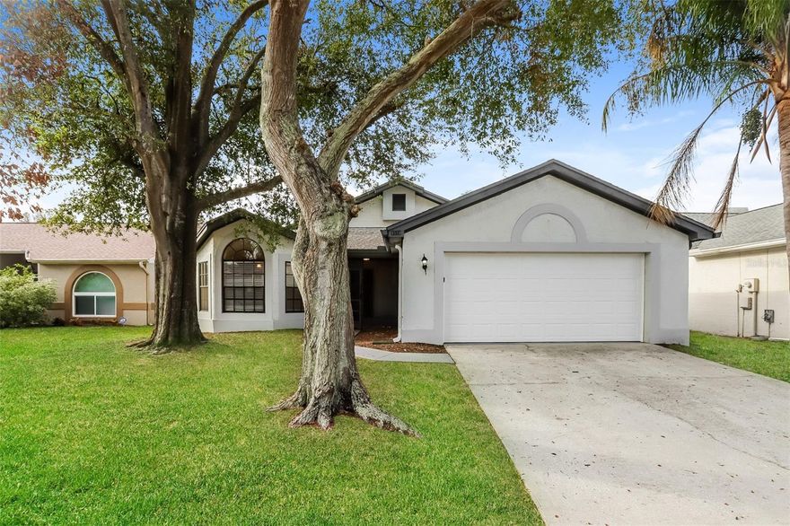 Inviting single story home with vaulted ceilings and bright living spaces. The kitchen is equipped with stainless steel appliances and a breakfast nook. Enjoy the backyard with a pool and covered patio. Easy to show!