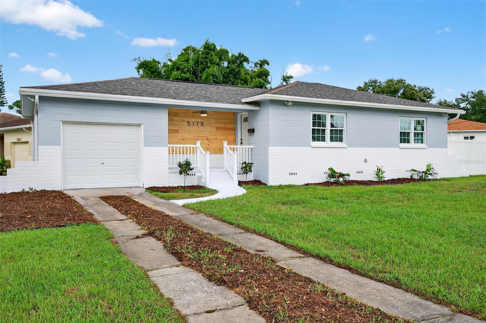 Beautifully Renovated Home on a Corner Lot in Disston Heights
Located in one of St. Petersburg’s established neighborhoods, this move-in-ready 3-bedroom, 2-bath home sits on a desirable corner lot and offers complete modern updates. Inside, you’ll find an open-concept layout and a beautifully updated kitchen featuring waterfall-edge quartz countertops and stainless steel appliances. Both bathrooms have been fully renovated with modern finishes, and luxury vinyl plank flooring runs throughout for a clean, cohesive look. The home offers an abundance of natural light. Step outside to a spacious, fully vinyl-fenced backyard—perfect for entertaining, pets, or play—with mature landscaping and room for future additions. Conveniently located just minutes from shopping, dining, and the beaches. Located in Flood Zone X—no flood insurance required and no damage from last year's storms. Major updates include a new roof (2025), all-new ductwork, serviced HVAC (2025), and updated electrical and plumbing.