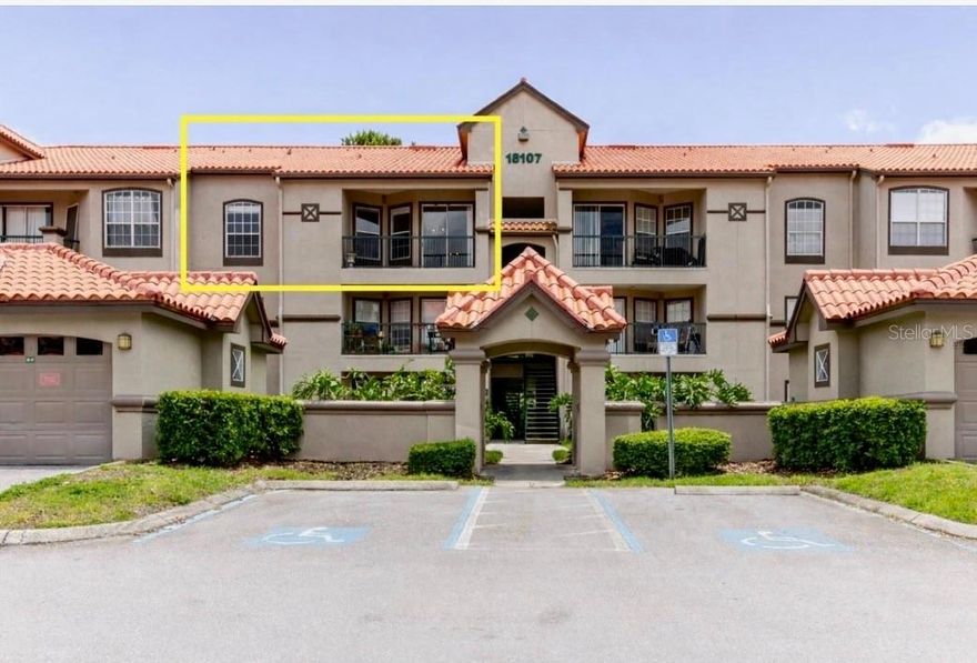 One or more photo(s) has been virtually staged. Affordable condo + top rated schools + prime location in Lutz,  the perfect place to call HOME!
Beautiful third condo with 2 bedrooms, 1 bath plus a separate vanity center. Open floor layout that seamlessly connects the living room, dining room and kitchen. The kitchen has granite countertops, stainless steel appliances, backsplash and a nice breakfast area to spend time with family and friends. Step into a bright and open space with laminate flooring throughout with no carpet. Enjoy high ceilings, spacious walk-in closets, and the convenience of an inside unit laundry room with a new washer and dryer. Unwind on your private balcony with a peaceful, breathtaking pond view plus a spacious storage room outside. Association features: convenient living with access to a community pool, clubhouse, fitness center, tennis court, car wash area, ample parking, and the ease of valet trash service. NEW ROOF. 
This wonderful condo is near to TPA, beaches, restaurants, hospitals, outlet mall, main highways and much more.