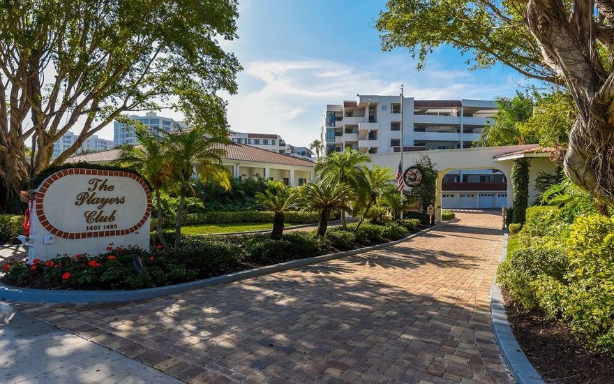 LOCATION, LOCATION, LOCATION!!!!! Gorgeous beach front condo in the sought after Longboat Key community of the Players Club. This light and bright turnkey furnished condo has two bedrooms, two bathrooms, living room/dining room combination, sitting area off the living room, separate sitting room at the front entrance, three lanais with ocean views and a laundry closet with full sized washer and dryer. The primary bedroom has a king sized bed, on suite bathroom with double sinks and a stall shower, and walk in closet and a ocean view lanai with lounge chairs and table for enjoying the view. The guest bedroom has two twin beds and ocean views from two large windows. Guest bathroom has a stall shower. Front entry is set up as a sitting area with a queen sized murphy bed. The Player Club is abound with amenities. The amenities include a gated entry, beach access, putting green, heated community pool with spa, BBQ grills, tennis, clubhouse, fitness center and large meeting room. No pets allowed. Three month minimum rentals only due to the Association. CALL TODAY. This is not one to miss!!