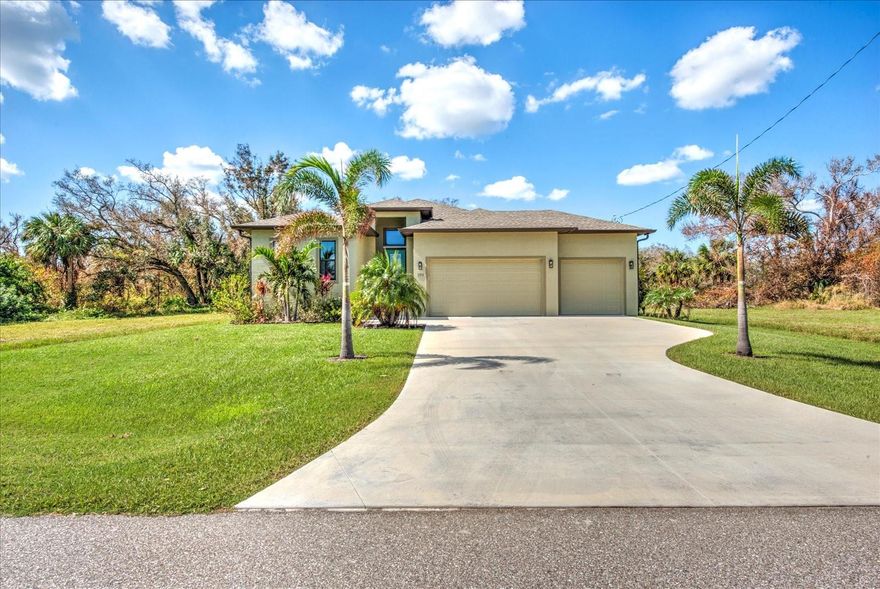 Welcome to 199 Brig Circle, a luxury pool home in Placida, Florida, offering modern coastal living near Boca Grande, world-class boating, beaches, golf courses, and the Cape Haze Pioneer Trail. Built in 2023, this stunning newer construction home combines high-end finishes, privacy, and an exceptional open floor plan in one of Southwest Florida’s most desirable locations.

This beautifully designed 3-bedroom, 2 bathroom home with a spacious 3-car garage features soaring 12-foot ceilings, oversized 10-foot doors, and abundant natural light throughout. The open-concept layout is perfect for entertaining, seasonal living, or full-time Florida residence.

The gourmet kitchen flows seamlessly into the living and dining areas, creating an inviting indoor-outdoor lifestyle. Step outside to your gorgeous custom gunite pool and fully fenced backyard with no rear neighbors — just peaceful views and direct access to the Cape Haze Bike Trail for walking and biking right from your backyard.

Located near Boca Grande beaches, fishing, marinas, golf courses, restaurants, and shopping, this luxury Placida home for sale offers the perfect blend of privacy, convenience, and upscale Florida living. Whether you are searching for a waterfront-area retreat, investment property, seasonal getaway, or primary residence in Placida, this exceptional home checks every box.