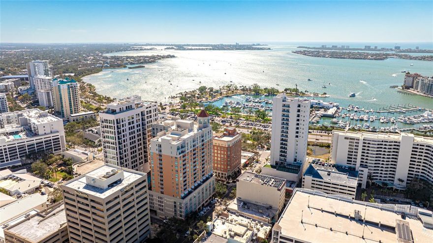 Welcome to luxury living in the heart of downtown Sarasota. This fully furnished 2-bedroom, 2-bath residence offers a split floor plan designed for privacy and comfort. Situated on the 15th floor, the home features expansive windows with sweeping views of downtown Sarasota, filling the space with natural light and an elevated sense of sophistication.
Inside, you’ll find a beautifully designed interior that is both stylish and pristine. The open living and dining area flows seamlessly, creating a warm yet modern atmosphere. The kitchen is well-appointed and functional, perfect for everyday living or entertaining. Both bedrooms are spacious retreats, each with their own bath, making this an ideal setup for guests or a home office.
Step outside your door to experience the very best of Sarasota where fine dining, boutique shopping, and cultural attractions are all just steps away. The Bayfront and Marina Jack’s are within easy walking distance, offering endless opportunities to enjoy the waterfront lifestyle.
As a resident, you’ll also enjoy resort-style amenities including a heated pool and spa, a state-of-the-art fitness center, library and sitting areas, and business and gathering rooms designed to enhance your lifestyle.
1350 Main is one of Sarasota’s most desirable downtown addresses, combining unparalleled location, stunning views, and luxurious amenities.