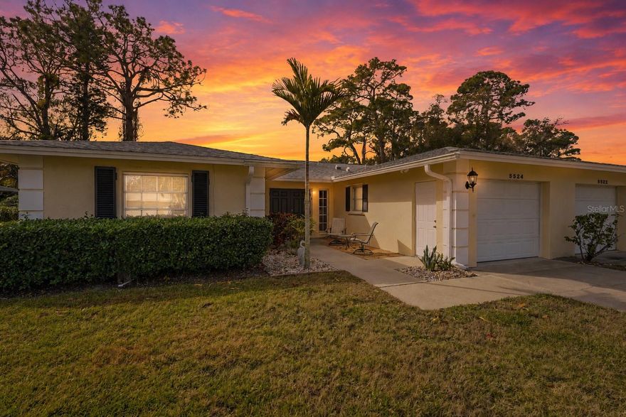 3.99% assumable mortgage available for qualified buyers — a rare opportunity in today’s 6%+ interest rate market offering the potential for substantial monthly savings and increased purchasing power. Fully furnished and move-in ready, this 3-bedroom, 2-bath villa offers 1,630 SqFt of comfortable, maintenance-free living in a prime Sarasota location, making it an excellent option for full-time living, seasonal use, or long-term rental potential. Designed for easy everyday living, the home features a bright and versatile Florida Room that adds flexible space for relaxing, entertaining, or working from home. The thoughtful layout provides both openness and privacy while offering the low-maintenance Florida lifestyle many buyers seek. Major system updates provide peace of mind, including a whole-home water filtration system (2016), hurricane shutters on all openings, and an accordion shutter for the sliders offering added storm protection and potential insurance savings. The kitchen was refreshed with new appliances (2020), complemented by updated light fixtures and new tile flooring in the owner’s suite. The garage becomes a true extension of the home with an epoxy garage floor (2022), creating a clean, finished space alongside the dedicated laundry area featuring a new washer and dryer (2022). Enjoy maintenance-free living with an HOA that covers exterior maintenance (repairs and grounds) and pest control. The community pool is just a short distance away, and Palm Aire Country Club is minutes from your door, offering optional golf, pickleball, dining, and social memberships.Outdoor recreation and everyday convenience are close by, with Conservatory Park and Nathan Benderson Park nearby. You’re also approximately 10 minutes from Sarasota-Bradenton International Airport and The Mall at University Town Center, offering endless dining, shopping, and easy access to Sarasota’s world-famous Gulf beaches. A move-in ready villa combining comfort, thoughtful updates, financial flexibility, and an outstanding location — designed for easy Florida living from day one.