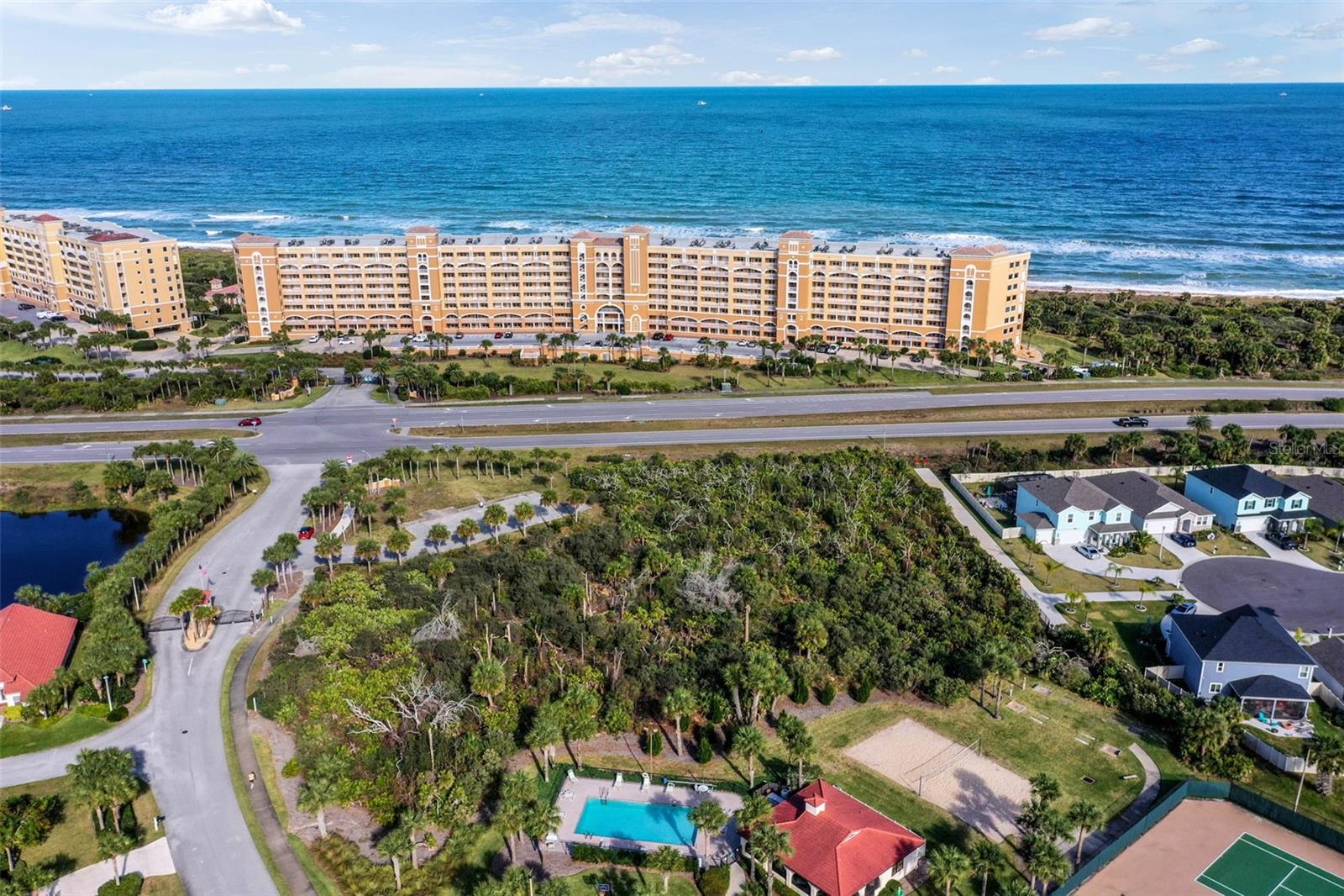 Exclusivity Meets Opportunity! Welcome to Coquina Commons, the only approved yet-to-be constructed mixed-use development in The Hammock, Flagler County’s most high end location. This unique offering is a rare chance to capitalize on one of Florida’s fastest-growing coastal markets. Spanning 2.25 acres of undeveloped land with 340 feet of high-visibility A1A frontage, this shovel-ready site is perfectly positioned just steps from the beach and surrounded by tourism traffic and a thriving residential community that has over 1,000 homes within walking distance. Coquina Commons isn’t just a development—it’s a rare opportunity to shape the commercial and residential future of a coastal community with built-in demand and little competition!
This site is fully entitled with an approved development with 29,295 sq. ft. of leasable space under air, including three first floor commercial spaces (5,310 Sqft, 3,425 Sqft, and 6,550 Sqft) and 9 residential 2 bed/2 bath units (2 units at 1,550 Sqft, 2 units at 1575 Sqft and 5 units at 1,600 Sqft), and 130 parking spaces. Strategically located in an underserved area, Coquina Commons stands to become the go-to destination for daily essentials, dining, and services in the north end of the county. The nearest restaurant is 2+ miles away, the closest convenience store is 3+ miles away, and there isn’t a nearby pharmacy or medical services in this area. Commercial units are projected to lease quickly, with no similar opportunities in existence for small businesses in the area. With premium coastal frontage and proximity to high-value homes, Coquina Commons offers exceptional lease income potential and is sure to provide long-term value for its purchaser.
Coquina Commons properties can be marketed to include access to Matanzas Shores’ resort amenities, providing an amenity rich lifestyle for future residents. Specific amenity features include: oceanfront beach club with pool and lounge, two clubhouses, nature trails, intracoastal pier and kayak launch, pickleball courts, tennis courts, shuffleboard, basketball courts, and volleyball courts.
Whether you're a developer, investor, or visionary entrepreneur, Coquina Commons is your chance to create a much-needed community hub in a location primed for growth and success. With entitlements in place, a high-demand location, and a captive, underserved market — this is more than land. It’s a legacy opportunity!