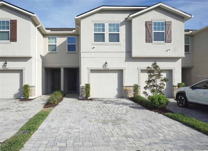 Built in 2023, this spacious two-story townhome offers 1,758 sq ft of comfortable living in the desirable Volanti Community in Lutz. The home features 3 bedrooms and 2.5 bathrooms, including a convenient half bath on the first floor. The open kitchen showcases white cabinets, granite countertops, a pantry closet, and stainless-steel appliances including a side-by-side refrigerator, glass-top stove, microwave, and dishwasher. Ceramic tile flooring accents the main living areas, while carpeted bedrooms provide added comfort upstairs. The second floor includes a versatile loft/family room, a hall bathroom with a tub, and a generous primary suite with a walk-in closet and a private bath featuring dual sinks. Additional highlights include window blinds throughout, washer and dryer, a one-car garage, and a paver driveway. Enjoy peaceful lake views from the screened-in back lanai, with lawn care included in the rent. Residents of the Volanti Community enjoy access to resort-style amenities including a pool, clubhouse, fire pit, and barbecue area. HOA approval is required and may take 15 to 20 days for processing. No pets allowed. Conveniently located near major highways, Tampa Premium Outlets, The Shops at Wiregrass, dining, and everyday conveniences, with easy access to the Suncoast Parkway for commuting.

All residents are enrolled in the Resident Benefits Package which is an additional $60/month, payable with rent and includes utility concierge service making utility connection a breeze during your move-in, renters insurance, HVAC air filter delivered monthly (for applicable properties), our best-in-class resident rewards program, online maintenance portal, online rent payment portal, one late-fee waiver and much more!

If you decide to apply for one of our properties, there is an $99 per adult application fee that is non-refundable. Anyone aged 18 or above who will be residing at the property must apply. We will (1) check your credit report; (2) check for any past evictions; (3) verify your employment, if applicable; (4) personal income, assets, or assistance must be sufficient and verifiable; (5) verify your previous landlord references; and (6) perform criminal background screening; (7) be aware that some associations also have application fees. We encourage you not to apply if you have bad credit references or poor rental history.