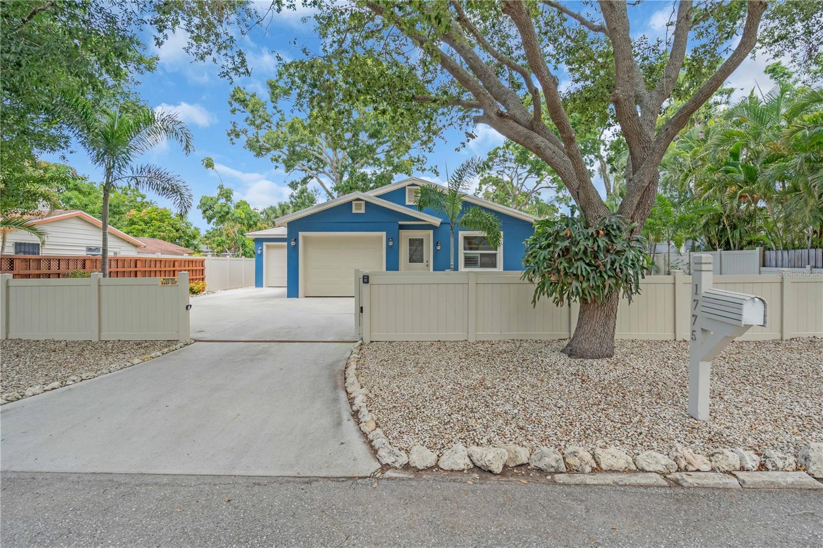 Turn-Key Home with Hurricane-Ready Features & Walkable Downtown Sarasota Living.
Welcome to 1775 8th Street — a fully furnished, move-in-ready home located directly across from Gillespie Park and just walking distance to downtown Sarasota and the Rosemary District. This rare offering blends style, storm-readiness, and low-maintenance living in one of Sarasota’s most walkable and sought-after neighborhoods.
3-bedroom, 2-bath, 2-car split-garage, this home was designed for peace of mind. Featuring block construction with a durable Metal Roof, Impact-Rated Windows and Doors, a hurricane-rated Tuff Shed, and a wind-rated 10x12 Luxury Gazebo with travertine tile, lighting, and privacy curtains complete with outdoor furniture. The entire yard is finished with limestone gravel, eliminating the need for mowing or heavy landscaping. A whole-house surge protector, UV light air system, and Peroxide Air Purification ensure both safety and indoor air quality.
Inside, the open layout is finished with upgraded travertine flooring and hardwood closets with custom shelving. The kitchen features stainless appliances, a stone backsplash, and a pass-through window to the outdoor covered kitchen — complete with custom wine cupboard, and chiminea gas fire pit nearby for easy entertaining.
The primary suite offers spa-like comfort with an oversized walk-in shower, built-in bench and shelves, mold-resistant grout, a freestanding footed tub, and even a faucet that flows through the mirror — all accented by large framed mirrors and adjustable shower heads.
The second bedroom doubles as an office, thanks to a queen-size Murphy bed, offering flexibility without sacrificing space. Additional upgrades include a tankless water heater, extra refrigerator by the garage and laundry room, slip-resistant garage flooring, and keyless entry for both the home and automatic gate.
The lanai features tear-resistant & hail-resistant super-screens — perfect for pet owners — along with a wet bar and a beer & wine fridge for relaxed Florida evenings.
Directly across the street, Gillespie Park offers 10 acres of green space with Walking Trails, Tennis and Basketball Courts, a pond where you'll often find Muscovy and Mottled Ducks, and one of Sarasota’s most popular Dog Parks frequented by locals all across town.
Zoned for weekly rentals, this home is also an ideal AIRBNB/ VRBO Vacation Rental or lock-and-leave Second Home — with keyless entry for both the home and automatic gate providing extra security — fully furnished and ready to generate income from day one.
Hurricane-ready. Low-maintenance. Fully turn-key. And just steps from Sarasota’s best dining, arts, and cultural events. Schedule your private showing today! Homes with this level of finishes and function rarely come on market.