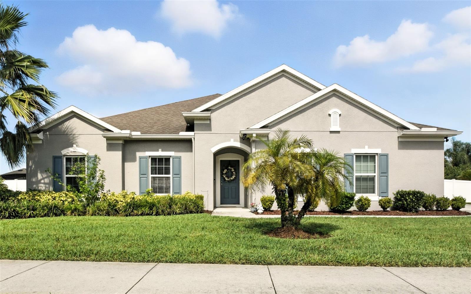Welcome to this beautiful 4 bedroom/2 bathroom home in the highly desirable Oak Ridge gated community on
an oversized 0.42 acre lot. Top of the line, energy efficient HVAC replacement with ducts and all 2023. New floors, house wired for generator shark coating on patio and garage, vinyl fence, exterior paint, gutters, and appliances all replaced or installed since 2022. The home includes a large custom wall unit with shelves and lights. The open concept home greets you with a large foyer that leads to the great room with tray ceilings and a gorgeous kitchen with white cabinets, quartz countertops, walk-in pantry, breakfast bar
with room for barstools, double oven, and all stainless steel appliances. The large master bedroom is separate
from the other rooms and features ceiling fan, blinds, a huge master closet, and an en suite. The en suite
features double sinks, separate shower, and a roman tub. The home also includes a large laundry room that
backs up to a closet that could be converted to a half bath. The back yard has room to run and play,
space for a pool, dogs, yard games, or anything else your heart desires. The home has been
meticulously cared for and maintained incredibly well. Ring security system included. The community has a beautiful park with shade as well as a dog park walk area with picnic benches. You don't want to miss this opportunity. NO "FOR SALE" SIGN IN YARD
