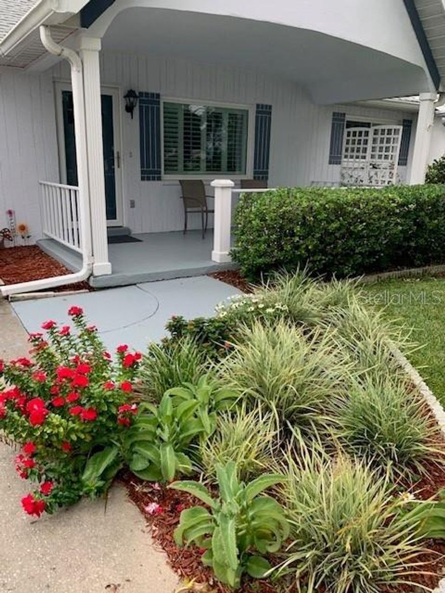 Unfurnished Villa for rent in On Top of the World. This Philadelphian floor plan is spacious with 2 bedrooms, 2 baths, an oversized 1-car garage, a fully enclosed lanai, and a screened-in porch. Enjoy tile floors and new LVP flooring, offering comfort and style throughout. The front yard boasts a lovely view of green space, enhancing the serene ambiance. The updated kitchen features quartz counters, and plantation shutters are found throughout the home. The primary bedroom includes a walk-in closet and ensuite bathroom. Come enjoy everything this home has to offer with the amenities included in the lease. $1,700 per month including water; electric not included. Pets OK. (Property ID 2186CFC)