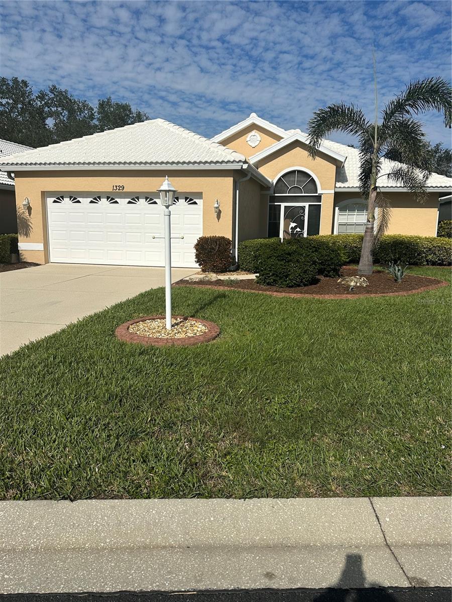 This stunning property is located in the gated community of Waterford with access to golfing, tennis and maintenance-free living. The home boasts two bedrooms, den and a spacious two-car garage. The interior is light and bright with an updated kitchen and a huge living and dining room combination. The oversize master bath features split sinks and separate tub and shower. The walk-in closet is the size of a bedroom. You will be calmed by serene, scenic green areas and water views from the large lanai. The location is perfect, close to historic downtown Venice which offers amazing restaurants, shopping, theater, performing arts, library, parks, walking and bicycling opportunities. And let's not forget the beautiful Gulf of Mexico beaches that are just a short drive away.