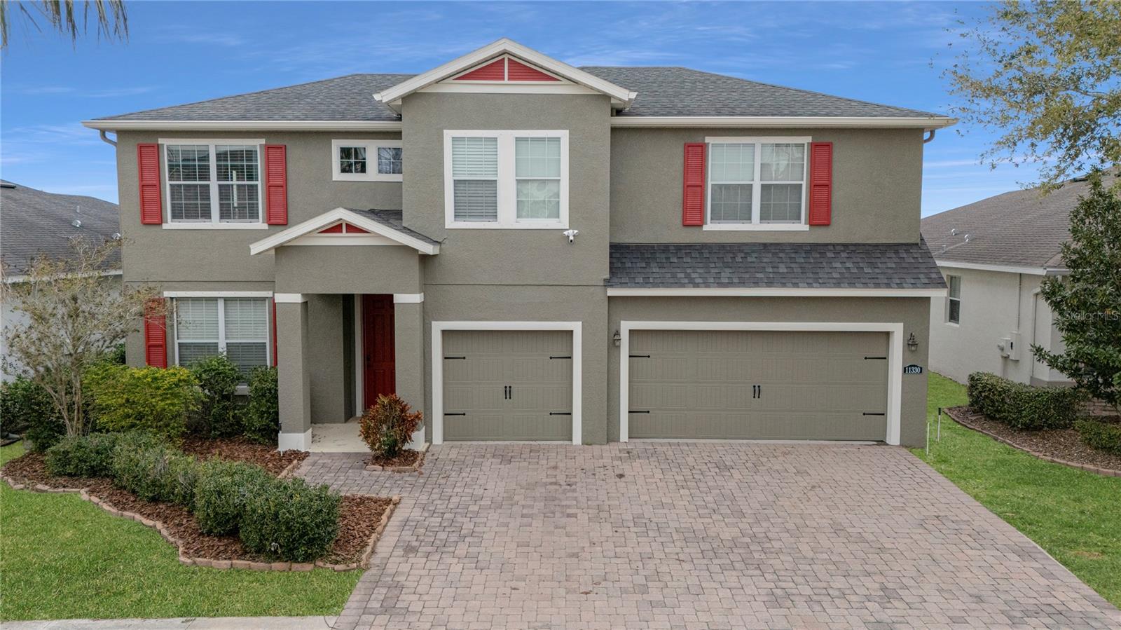 Discover the charm of Lake Lucaya, a premier gated community where resort-style living meets everyday comfort. This two-story home offers four spacious bedrooms, three and a half baths, and a dedicated office, all thoughtfully designed around a peaceful pond backdrop.
The heart of the home is the open-concept main floor, where the kitchen, dining, and living areas flow together effortlessly. The kitchen is a showstopper, complete with a massive island, granite counters, stainless steel appliances, 42” cabinetry, and a walk-in pantry—perfect for anyone who loves to cook or entertain.
Your primary suite is tucked away on the main floor for privacy, featuring tray ceilings, a generous walk-in closet, and a sleek en suite bath with dual sinks and a walk-in shower. Upstairs, a bright loft creates the perfect spot for a playroom, media area, or second living space, while three large bedrooms give everyone their own space. Two of those bedrooms share a convenient Jack-and-Jill bath.
Step outside to the screened lanai and take in the relaxing pond views, with plenty of space for outdoor dining or a quiet evening unwind. A three-car garage provides ample storage for vehicles, a golf cart, or all your Florida gear.
Living here means having resort-style amenities right at your doorstep: a fitness center, zero-entry pool, splash pads, playgrounds, clubhouse, sports field, fishing dock, and even a boat launch. With shopping, dining, healthcare, and major highways nearby, you’re just a short drive to Tampa, MacDill Air Force Base, and the Gulf beaches.
This is the lifestyle you’ve been searching for. Come see it in person before it’s gone.
