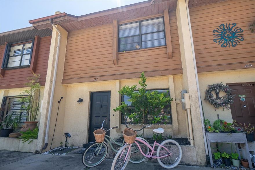 Awesome Townhouse in the only neighborhood in Cape Canaveral with beach access at the end of the street. NO HOA, no pet restrictions, 7-day rental minimum, and solid concrete block construction make this one of the most flexible properties on the Space Coast.  Move-in ready or income-producing from day one. The open floor plan is built for gathering, the updated kitchen features granite countertops and stainless steel appliances, and the private back patio is your personal grill-and-unwind zone. Two bedrooms and a full bath upstairs, convenient second-floor laundry, and a private patio in back for evening grilling.  In the back is the private patio where you can grill and chill. Shopping, dining, and attractions are minutes away, and the beach is at the end of your street! This one won't last--schedule your showing today!