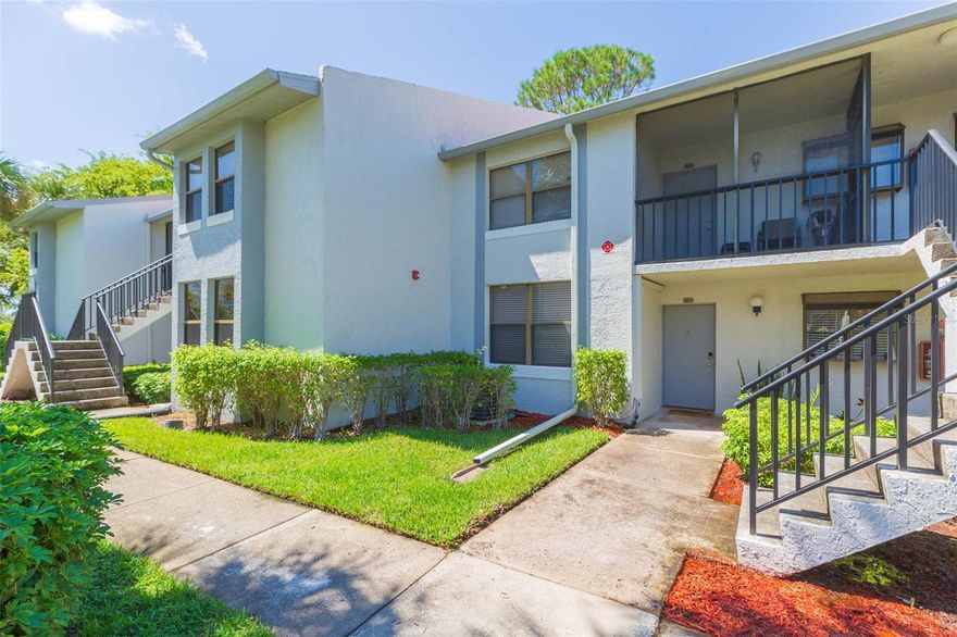 Well maintained, 2BR/2BA Ground Floor Condo with Garage & Pond View, located in the desirable Gated Feather Sound Community! This unit offers the rare combination of a private garage with additional assigned parking in front of the building plus plenty of guest parking.Inside, bright living areas all boast tranquil water and fountain views and tile floors throughout. Convenient galley style kitchen has ample cabinet storage, and reverse osmosis water system. Screened lanai accessed through sliders from the living area, providing more peaceful pond and nature sights. The spacious primary suite features an ensuite bathroom, two closets, and a versatile nook—perfect for an office or cozy sitting area. Guest bedroom has adjacent full bathroom, large double picture windows, and closet. Bathrooms and lighting fixtures have been tastefully updated. Newer AC 2021! Inside laundry room with washer & dryer and all window treatments throughout included.Low HOA condo association fee includes exterior maintenance, water, sewer, and trash! Feathersound has updated resort-style amenities galore including recreation center with clubhouse, pool, spa, gym, gas grill, eating area, tennis court, pickle ball court, indoor basketball court, soccer field and outdoor basketball courts. Enjoy the scenic outdoors featuring nature trails, playgrounds, park areas, and abundant community sidewalks around the Feather Sound loop.This prime location puts you close to beaches, shopping, dining, golf, and easy access to Tampa, St. Petersburg, and Clearwater. Schedule a showing today!