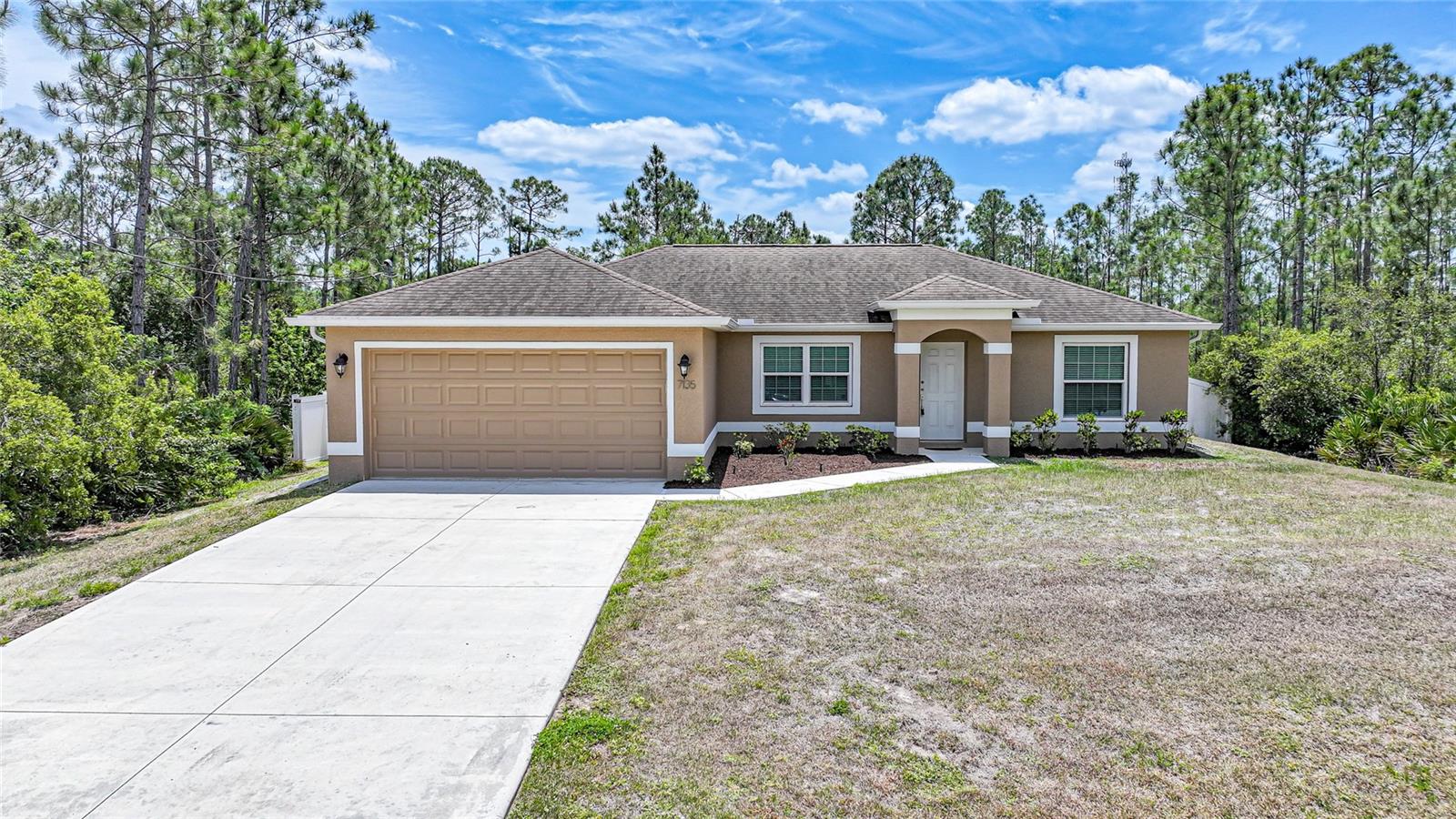 Welcome to this beautiful fully furnished home ideally located near I-75 and Sumter Boulevard, offering quick access to Wellen Park, Coco Plum Plaza, the Braves Spring Training Center, and some of Florida’s most breathtaking beaches. This central location combines convenience with lifestyle, putting shopping, dining, entertainment, and outdoor adventures just minutes away. Inside, the home is loaded with premium features and stylish finishes. Tile flooring runs throughout the entire home, enhancing both durability and elegance. The spacious kitchen is a chef’s dream, complete with granite countertops, custom cabinetry, large kitchen island, and stainless steel appliances. Soaring ceilings add to the open and airy feel of the living spaces. The split floor plan provides privacy and functionality. The primary suite includes walk in closet, dual sinks and walk-in shower, offering a comfortable and serene retreat. On the opposite side of the home, two guest suites share a well appointed bathroom with a tub and shower combination. Step outside to your private backyard oasis featuring a sparkling blue pool, a covered and screened porch for year-round enjoyment, and a fully fenced yard, irrigation...perfect for entertaining or simply relaxing in your own slice of paradise. This home has everything you need for comfortable Florida living!