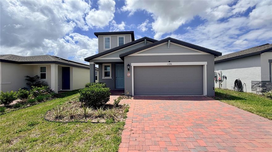 **PROMOTION: FIRST 3 MONTHS RENT WILL BE $2,000 AND THE HOME ALSO FEATURES SOLAR PANEL AN EV CHARGER IN THE GARAGE** Solar panel monthly FEE $100 **
Welcome to 1346 Current Pl in Haines City, a beautifully designed home offering a functional and modern floor plan. The layout features open-concept living with a spacious kitchen that flows seamlessly into the dining and living areas, perfect for everyday living and entertaining. The bedrooms are well distributed for privacy, including a comfortable primary suite with a walk-in closet and private bathroom. The community offers great amenities such as a resort-style pool, playground, walking areas, and well-maintained common spaces. Conveniently located near major highways, shopping centers, restaurants, and schools, this home provides easy access to both Davenport and Winter Haven. The neighborhood is quiet, family-friendly, and growing rapidly with new developments nearby. The application process is simple and efficient, designed to make approval and move-in as smooth as possible. Don’t miss this opportunity to live in a great home in a desirable and convenient location.