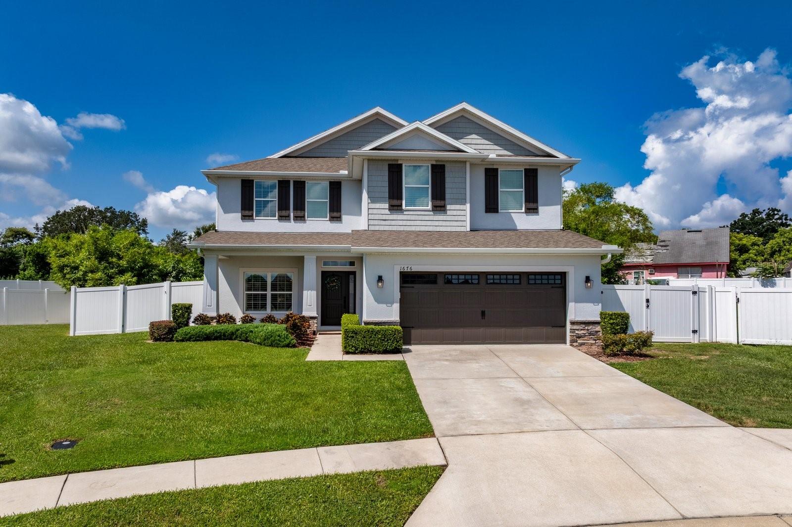 Discover the epitome of Winter Haven living in this meticulously upgraded residence. From the moment you arrive, you'll be greeted by modern elegance and timeless charm, perfectly situated in a peaceful neighborhood offering both serenity and effortless access to amenities. The interior is a testament to sophisticated design, showcasing a completely remodeled gourmet kitchen equipped with top-of-the-line, smudge-free Samsung black-stainless steel appliances (2022) – including a French door refrigerator, dishwasher, and electric range/hood with advanced features like self-clean, convection, dehydrate, and air fry. Host unforgettable gatherings or enjoy a private culinary experience in this chef's sanctuary. After a day of activities, retreat to your personal oasis featuring custom closets for generous storage and a covered lanai with outdoor oil-rubbed bronze Wi-Fi fans and LED lights – perfect for unwinding. Additional features that enhance comfort and convenience include an under-stair mudroom, a water treatment system, a reverse osmosis system, and an air-conditioned garage. Major retailers are also nearby, ensuring effortless shopping. This is an extraordinary opportunity to embrace the Winter Haven lifestyle you've been dreaming of. Beyond the walls of this magnificent home, you'll find a neighborhood renowned for its top-rated schools and convenient access to essential services such as Publix, pharmacies, doctors, and hospitals. Indulge in the vibrant atmosphere of Downtown Winter Haven's nightlife or create lasting family memories at Legoland and its water park, both easily accessible. Upgrades include: plantation shutters, seamless gutters, fencing, additional parking, backyard bamboo for added privacy, new exterior and interior paint, custom closets, an insulated garage door, a recently remodeled half bath, solid brass vintage hinges throughout the home, a stunning complete custom kitchen renovation, low HOA dues within a friendly community, and abundant LED and natural lighting. Schedule your exclusive tour today and envision the endless possibilities!