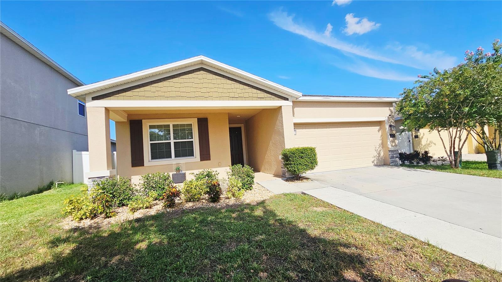 This beautifully upgraded 3-bedroom, 2-bath home with a dedicated office is located in the desirable North Ridge Estates community in Davenport, FL. Enjoy a spacious open floor plan with tile flooring throughout, elegant light fixtures, and remote-controlled sliding door curtains—all adding a touch of luxury and convenience. The modern kitchen, generous living space, and private office make this home perfect for families or remote professionals. Plus, solar panels help keep energy costs down. Conveniently located near I-4, top-rated schools, shopping, and Advent Health Heart of Florida Hospital. Don’t miss your chance to live in this stylish, energy-efficient home in a quiet, family-friendly neighborhood!