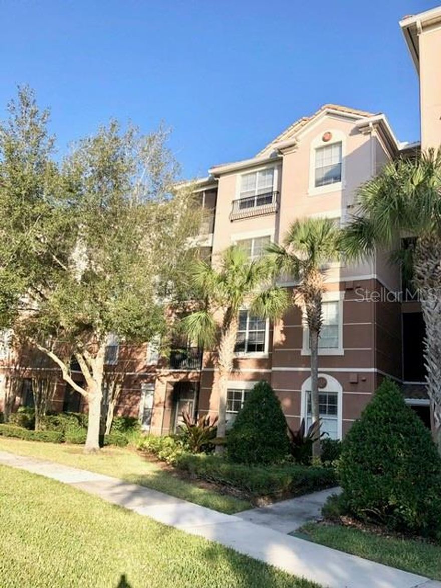 Furnished Condo in Championsgate. 2 bed/2bath, Stainless appliances, nice furniture. Enjoy Water views from the 3rd floor, sunny, screened in patio. Elevator or walk up. Fantastic Community amenities/clubhouse access that includes pool and fitness center, etc. BASIC CABLE and INTERNET INCLUDED. WATER INCLUDED. Very close to shopping, restaurants and major highways. 7 month lease. No smoking, No pets, 2-4 week HOA Approval required. Renter's Insurance Required.