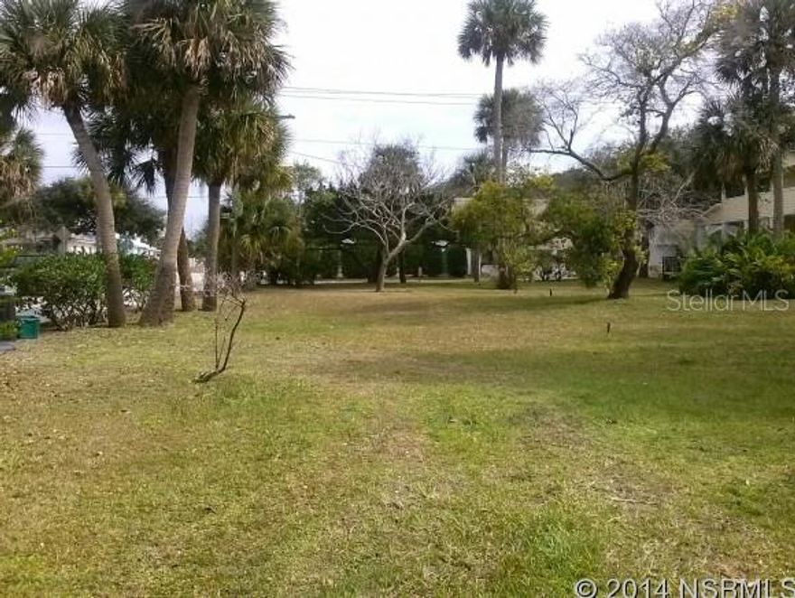 Gorgeous home site on sought after North Beach. On the corner of Due East and N. Peninsula. Fish on the city dock 3 doors down on the river, and walk to the ocean 4 blocks the other way. Established trees, quiet area just north of famous Flagler Avenue and all its events. No parking problems here since you can walk to all of it. Rarely that a beautiful shady lot like this comes available on the North Beach. ;Water: Available at Site