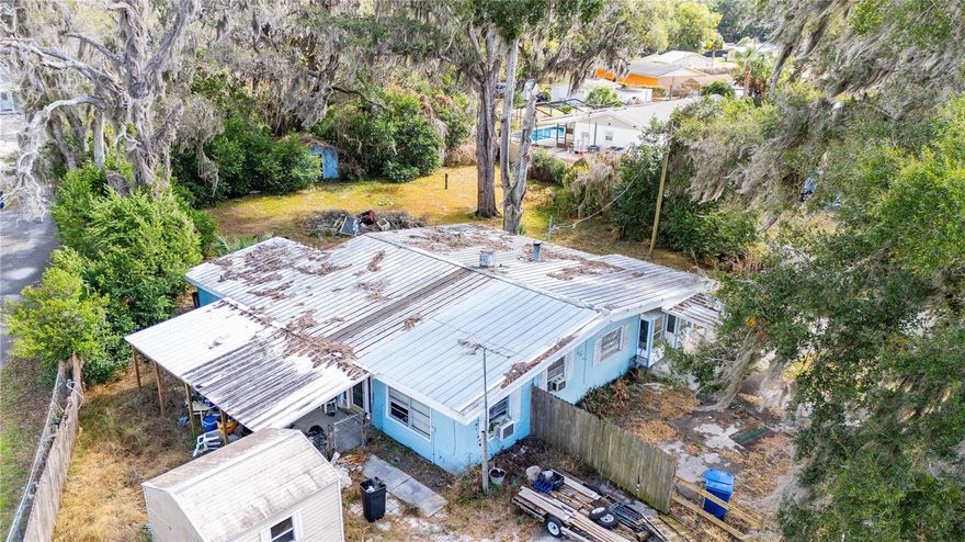 Just short of an acre of property Zoned Neighborhood Commercial right off of CR 470 in the heart of Lake Panasoffkee. Previously used as an income producing property, this property has all the potential. Bring your business or create a new one. Needs a little cleaning up, but the bones are good and they aren't making more land.