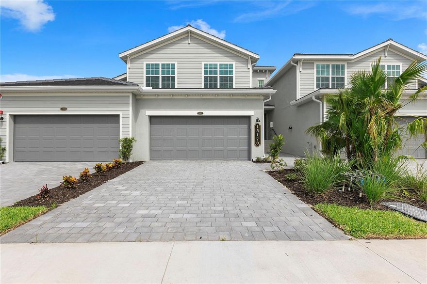 Beautiful Furnished 2nd-Floor Coach Home in the New Webbs Reserve Golf and Country Club. GOLF Transfer Available! Nestled within the prestigious, gated Webbs Reserve Golf Community in Babcock Ranch, this stunning second-floor coach home sits along the exclusive Nicklaus Design golf course—offering the perfect blend of comfort, luxury, and scenic views. The spacious open-concept floor plan features three bedrooms, two bathrooms, and a generous gathering room that flows seamlessly into a modern kitchen—ideal for both entertaining and everyday living. Additional highlights include a large two and a half car garage with extra storage space and a peaceful back lanai—perfect for morning coffee or unwinding in the evening. Experience the vibrant Babcock Ranch lifestyle with access to community parks, hiking and biking trails, “Food Truck Fridays,” live music events, and so much more. This is the ideal rental for anyone wanting to immerse themselves in all that Webbs Reserve has to offer or watch as their new home is being built nearby. Annual rental, Furnished.