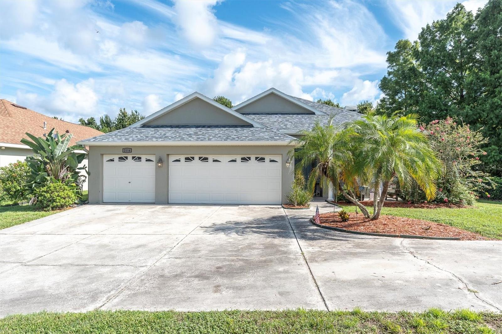 DON’T MISS THIS CUSTOM BUILT, ONE OWNER SAMUELSEN HOME, ON ONE OF THE MOST PRIVATE LOTS IN FOX WOOD! Situated on .3 acres, this 3 Bedroom 2 Bath 3 Car Garage Home is Positioned on the Last Lot on the Street, Backing up to Over 13 Wooded Acres owned by Trinity HOA. As you Drive up to this Beautiful Home, the Oversize Driveway Provides Plenty of Parking for family and Guests. From the Driveway, you’re Greeted by a Quaint Front Porch with Round Columns and a Sitting Area. The Tiled Entry Foyer leads to an Open Great Room with Sliding Glass Doors, Overlooking the Pool and Private Yard. The Great Room also Features a Cozy Corner Fireplace for those Cool Florida Evenings. This Home has a Formal Dining Area that could also be an Office / Workspace. The Kitchen is open to all Activities; Equipped with a Large Breakfast Bar, and Separate Breakfast Area with Sliding Glass Doors leading to the Rear Lanai and Pool. Right off the Kitchen is an Inside Laundry Room going into a Spacious 3 Car Garage. The Split Bedroom Plan offers a Separate Bedroom and Bath Wing for Guests that can be Closed via a Pocket Door. The Master Bedroom Features a Multi-Stepped Trayed Ceiling, with Windows Overlooking the Pool and Private Rear Yard. The En-Suite Bath has a Soaking Tub, Glass Enclosed Shower, and Quartz Vanity with Double Sinks and Two Decorative Mirrors. Both Guest Bedrooms are Good Sized Sharing a Hall Bath with a Granite Counter Top. Talk about Entertaining, step Outside to the Covered Lanai and Large 14 X 28 Screened-in-Pool. The Side and Rear Yard offers Privacy for the Pool and Outdoor area, while the Wooded Setting Provides the Feeling of being in your Exclusive Oasis. Outside the Pool enclosure is an Extra-Large Fenced Yard with room for a Fire Pit, Horseshoes, Play Area and much more! Improvements Include: NEW ROOF 2023, NEW A/C 2017, NEW REFRIGERATOR(S) 2024, NEW DISHWASHER 2024, NEW MASTER BATH QUARTZ TOP 2022, NEW GUEST BATH GRANITE TOP 2022. NO Flood Zone – NO Flood Insurance. Fox Wood is a Gated Community in the Heart of Trinity, with Affordable HOA fees. Fox Wood has a Community Park with 2 Playgrounds, Basketball Court, Soccer Area, Gazebo, 2 Walking Trails and Picnic area. Fox Wood is only minutes from Schools, Shopping Centers, Restaurants, the Suncoast Parkway and Tampa International Airport. This won’t last long! Call for your Private Showing Today.