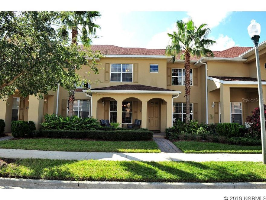 Welcome Home! This Immaculate & Bright Fully Furnished 2 Story Parkside Townhome in Beautiful Venetian Bay Can Be Yours!Spacious Floor Plan Features: 2 Master Suites on 2nd Floor, Newer A/C & Water Heater, MastBath Custom Tiled Shower w/ Seat and 36" Bathroom Counters, Upgraded Appliances, 36" Kitchen Cabinets w/ Crown Molding, Laundry Room, 30 Amp Plug to Hook up RV, Gutters, Custom Window Treatments, TV Antenna provides 40-50 channels, 4 Hunter Ceiling Fans, Beautifully Landscaped w/ Brick Pavers on Porch, Walkway & Driveway. 2 Car Garage with an Extended Driveway for Multiple Vehicles when your Guests visit to Enjoy all the Amenities Venetian Bay Offers. A Very Short Walk to More Guest Parking & Mailboxes, 2 Heated Parkside Pools & Ext. Maintenance includes Painting every 7 years. Venetian Bay is one of New Smyrna Beach's Exclusive Development with an 18-Hole Golf Course, Clubhouse, Walk or Bike Nature Preserve & Trails, Snap Fitness Gym, Restaurant, Day Spa and More!(Additional Venetian Bay HOA Master Ass. $800 Annually)Offered "AS IS" All information is assumed to be accurate but not guaranteed. ;Water: City