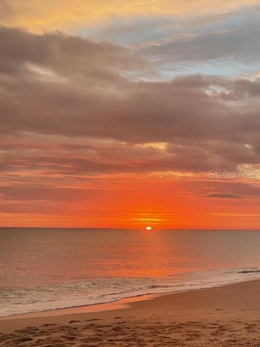 Enjoy the New Smyrna Beach Florida sunrises and the evening sunsets!!  They are extraordinary!!  This 1600 sq ft condo has it all!  
3 bedrooms, 2 baths.  Plus, an open and airy floor plan and luxury vinyl flooring throughout!  The Kitchen, dining room and living room lead you to a tiled balcony with the most stunning sunsets.  The Primary suite opens to the balcony, too, and enjoys a spacious bathroom with a walk-in shower and soaking tub!
OCEAN WALK has Resort style amenities which include two pools, spas and Sauna's.  The TWO clubhouses don't disappoint either. There are fitness rooms and a BBQ area, plus a movie room to enjoy when you are ready to get out of the sun! You always have plenty to do …shuffleboard, bocce ball, basketball, tennis, and a scenic boardwalk through the Estuary.  Not only are you just a couple minutes from the beach, the local activities will beckon you as well, from the shops and restaurants on Flagler Avenue to the historic Canal Street area, to the local Farmers Market and to the Canaveral Seashore!!  Come take it all in, and RELAX!!