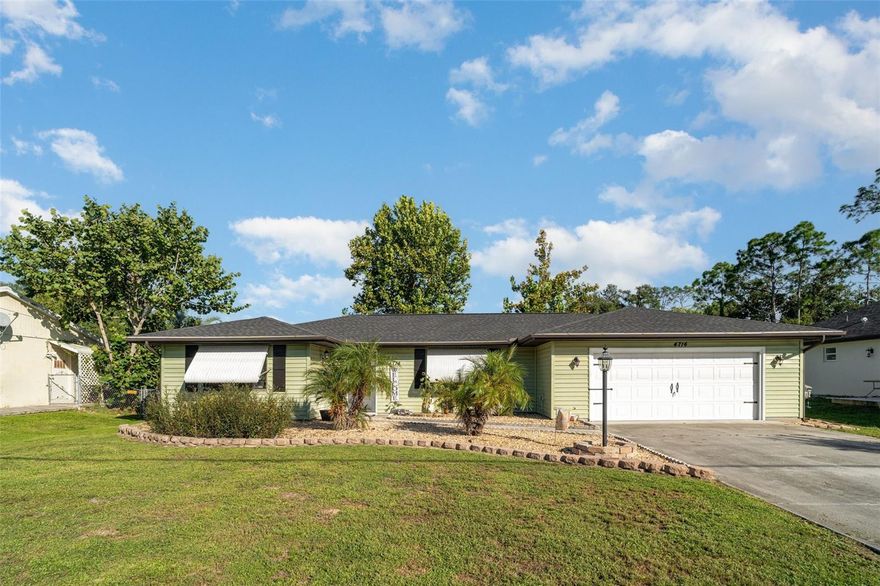4% Assumable Mortgage Available! This 3-bedroom, 2-bathroom home is move-in ready and priced to sell—opportunities like this don’t come often! Step inside to soaring cathedral ceilings, brand new hardwood flooring, and fresh carpet for a warm and welcoming feel. The custom-tiled kitchen counters add character, while the split-bedroom layout provides comfort and privacy. Enjoy Florida living at its best with a screened-in patio overlooking your backyard, plus the convenience of a 2-car garage. Thoughtful upgrades include a new AC (2022), water heater (2020), and no flood insurance required! Even better—this home is located in a non-HOA neighborhood, giving you freedom and flexibility. Just minutes from local favorites like the North Port Aquatic Center, Warm Mineral Springs, and Blue Ridge Park, you’ll have endless opportunities for relaxation, recreation, and family fun.