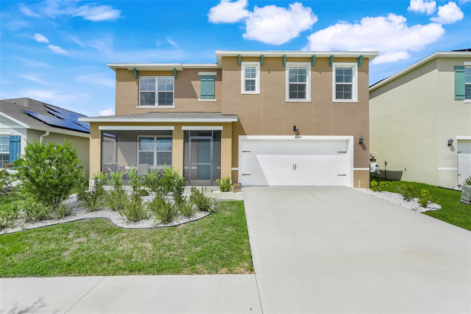 LIKE NEW! Welcome to 4364 Deleon St – Your Perfect Haines City Home! This stunning BLOCK ON BLOCK home is built to last and ready for you to move right in. Located in a 100% FINANCING area, this property makes homeownership easier than ever. Say goodbye to surprise fees—CCD is already included in your taxes! Step inside to find a bright, inviting layout perfect for both relaxing and entertaining. Outside, enjoy a HUGE BACKYARD—ideal for gatherings, pets, or creating your dream outdoor oasis. With its prime location, durable construction, and unbeatable financing opportunities, this home is the total package. Don’t wait—your new chapter starts here!